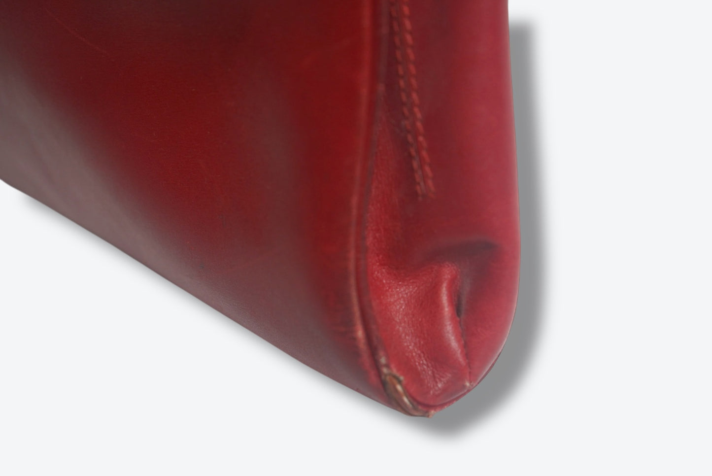 Y2K Prada X Neiman Marcus Red Whipstitch Clutch