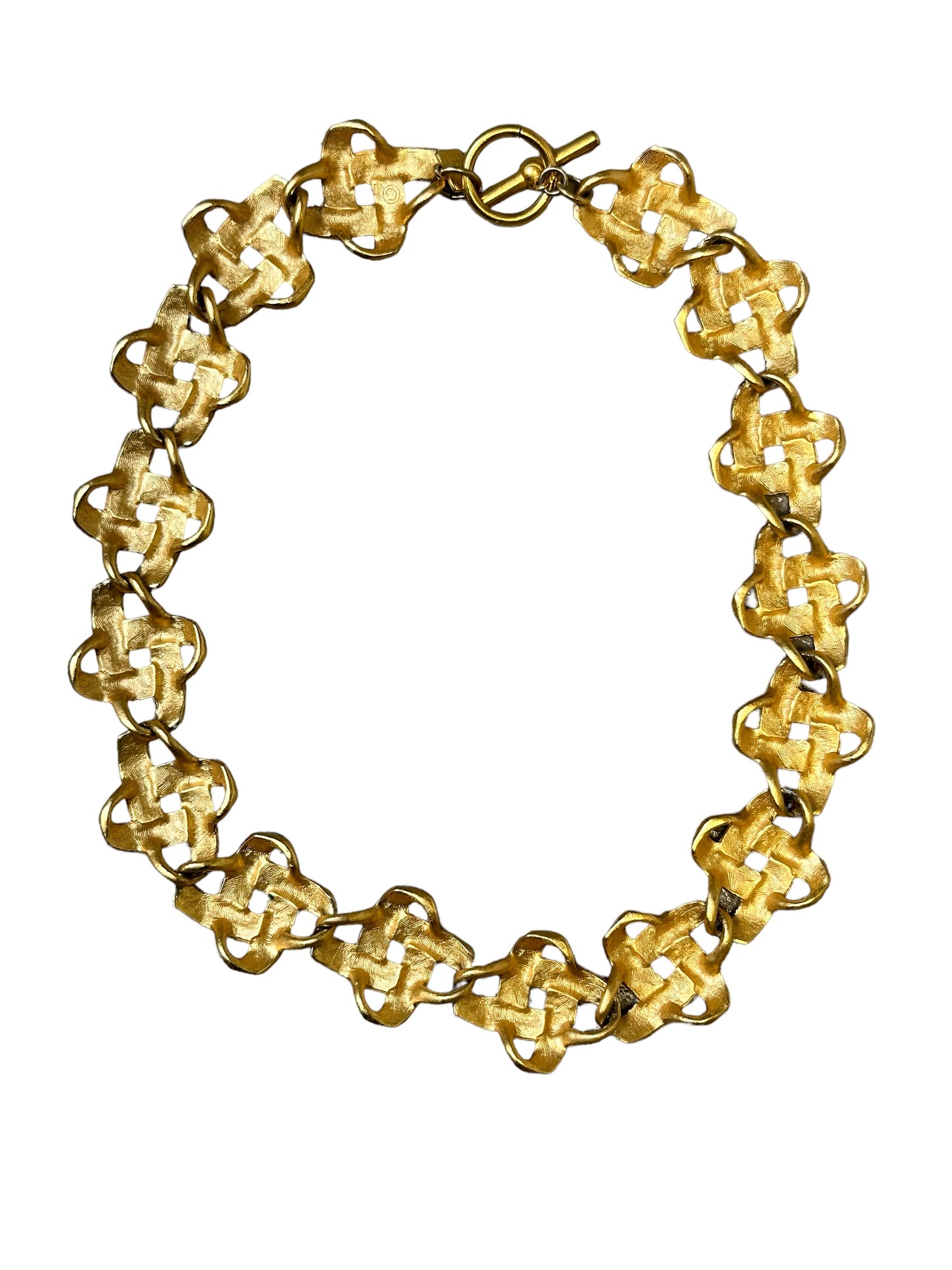 1990s Basket Weave Necklace