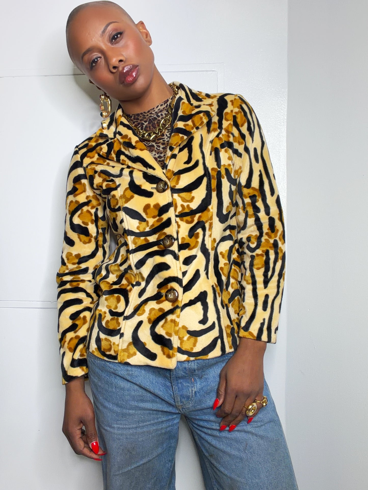 1990s “Lux” Tiger Blazer