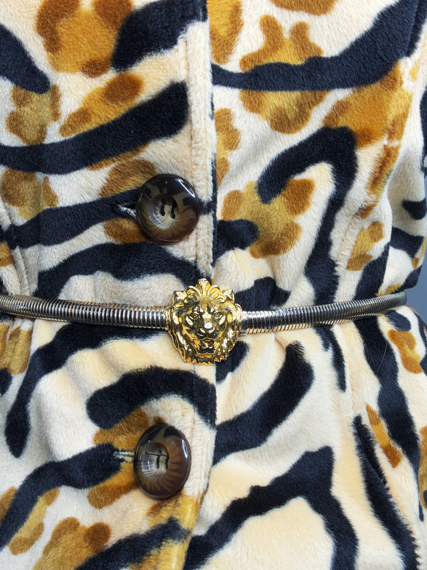 1980s/90s 2 Tone Lion Head Belt
