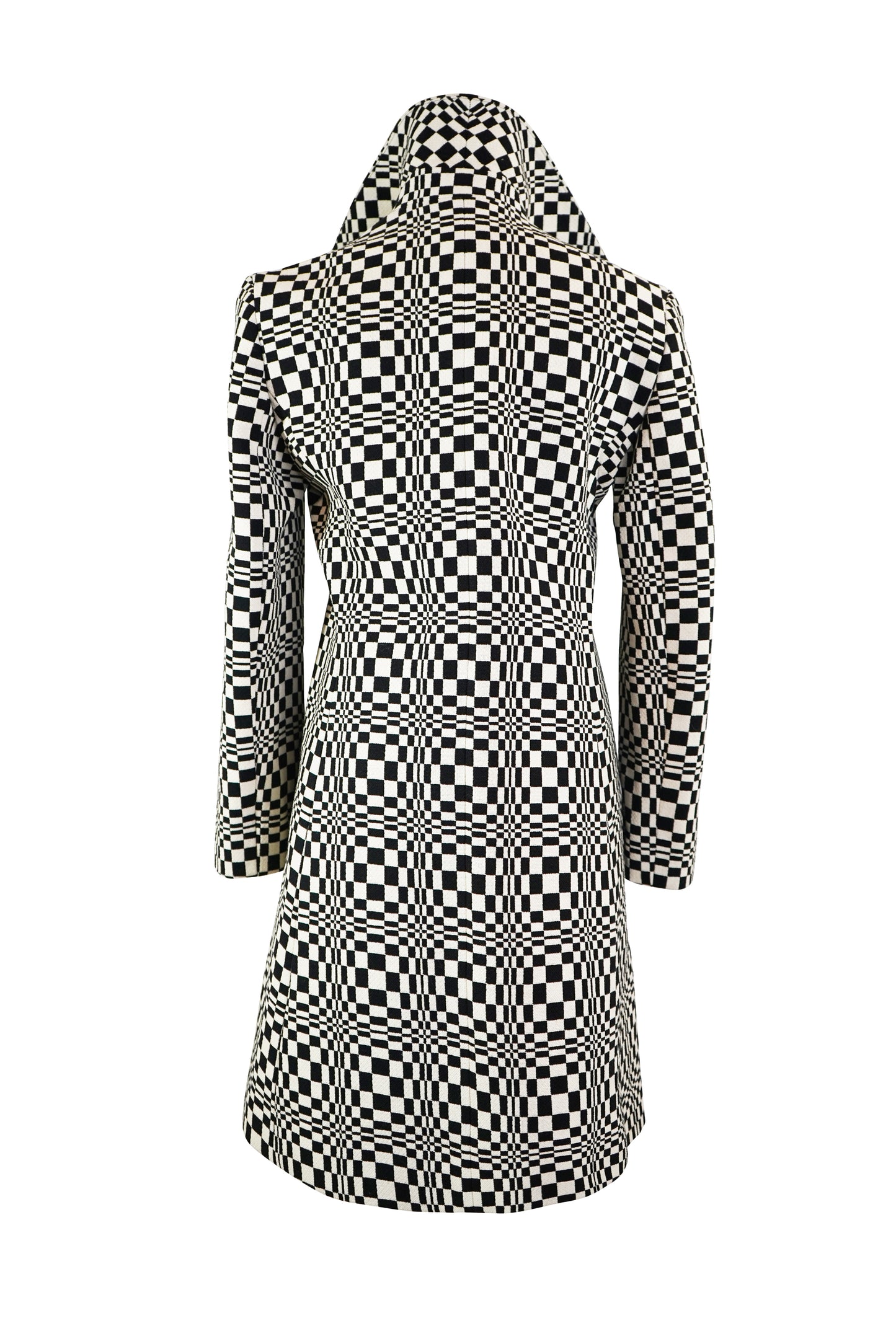 2000's Black and White Checked Celine