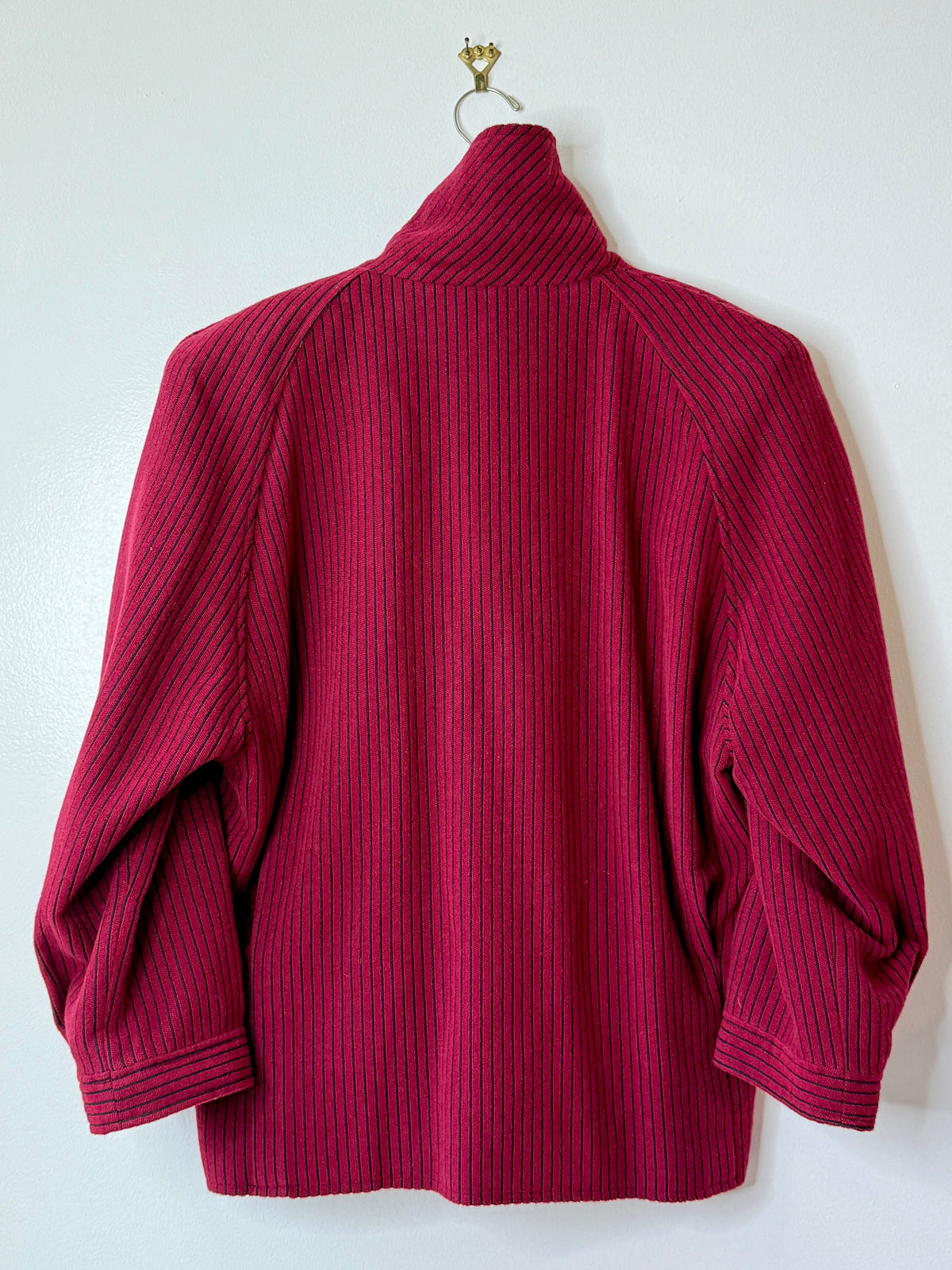 1970s / 80s Emmanuel Ungaro Brick Red Stripe Blazer