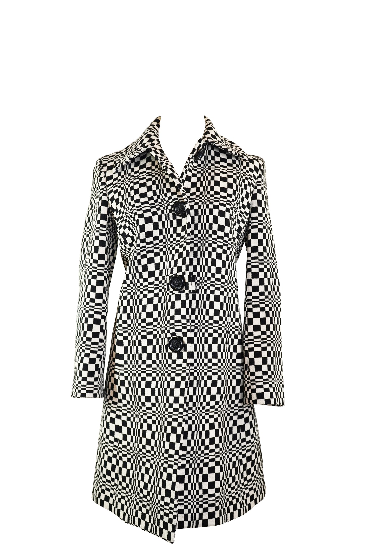 2000's Black and White Checked Celine