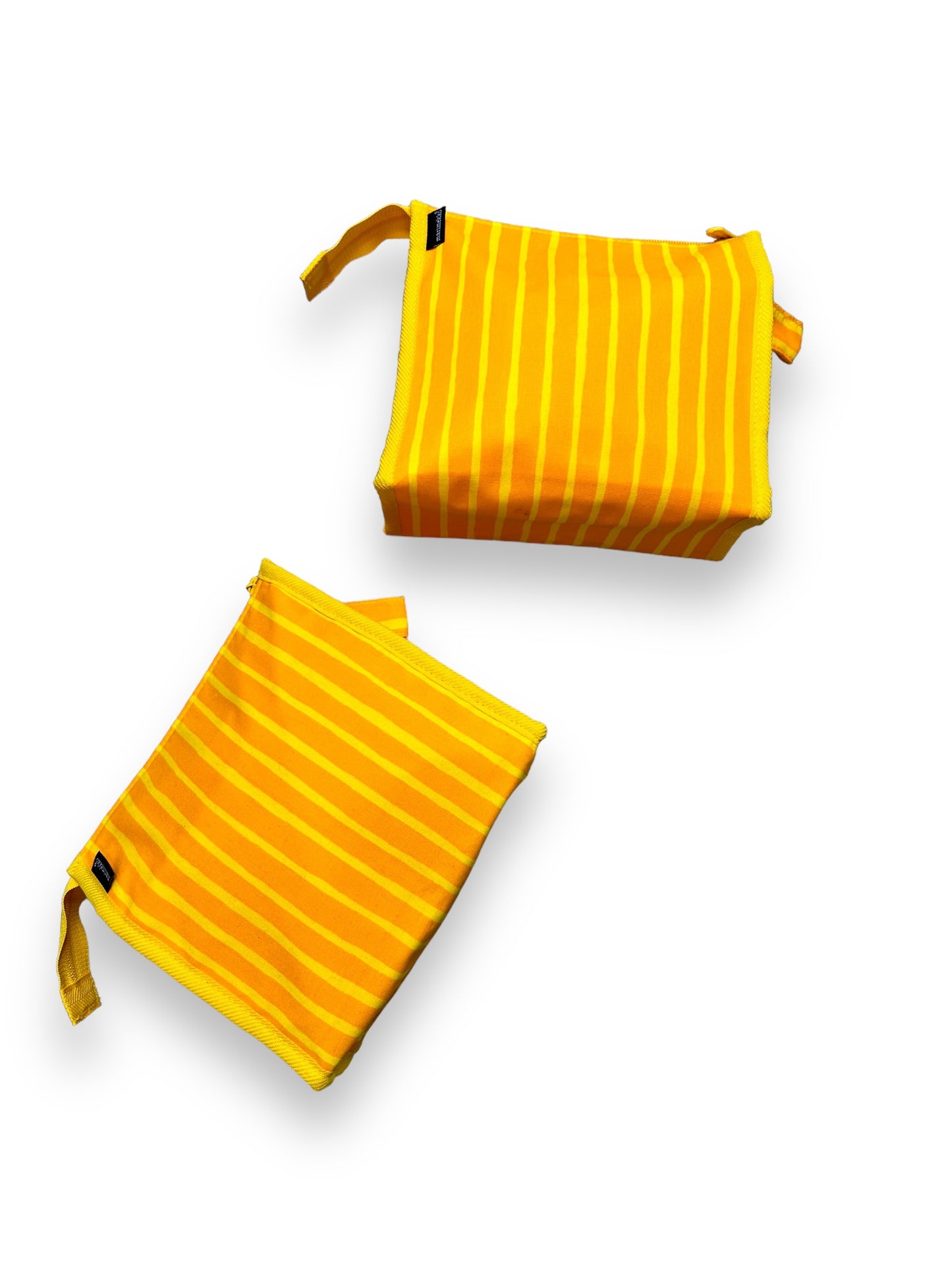 Marimekko Yellow Striped Toiletry Set
