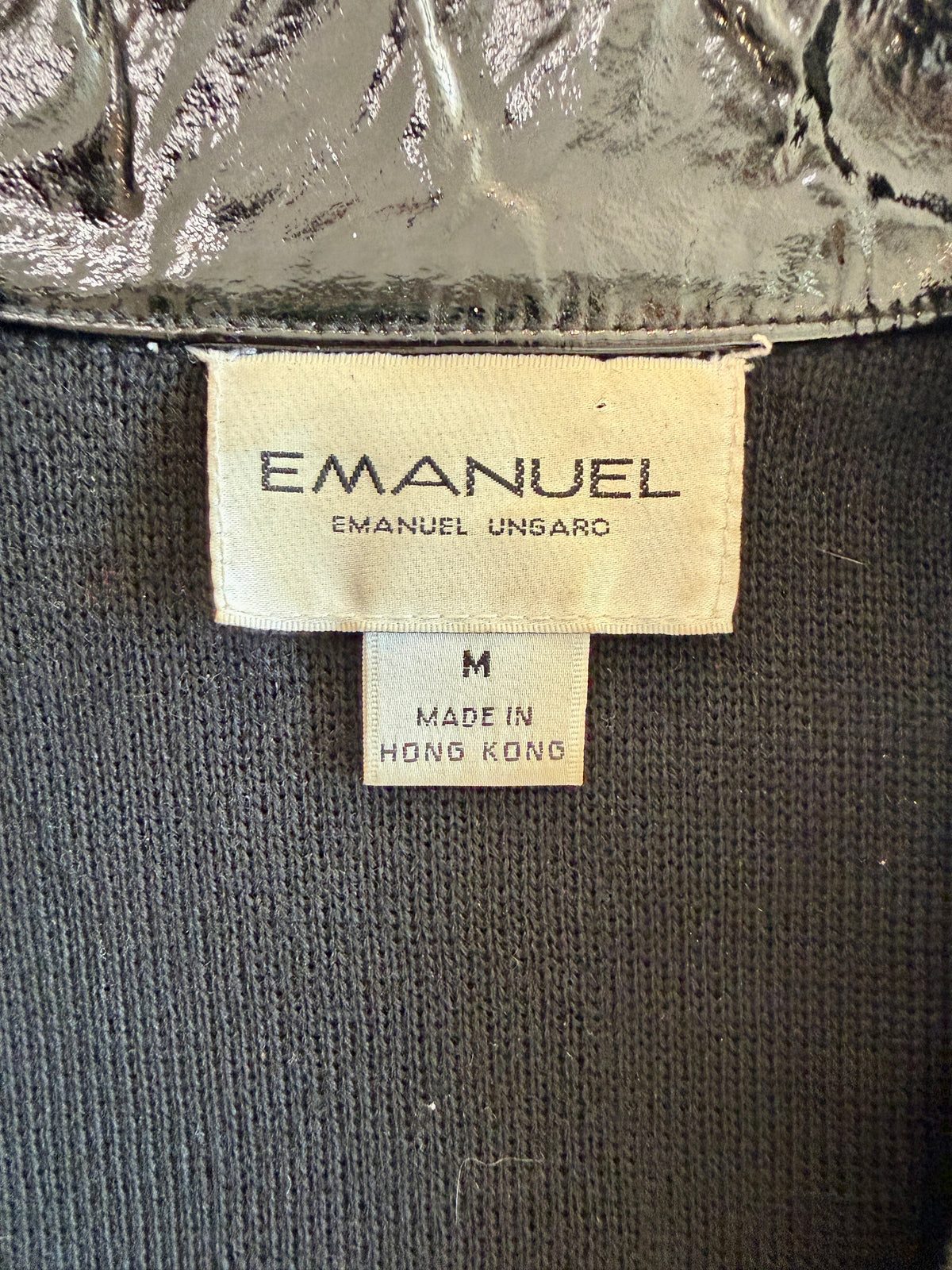 Y2K Emmanuel Ungaro Patent Leather Sweater