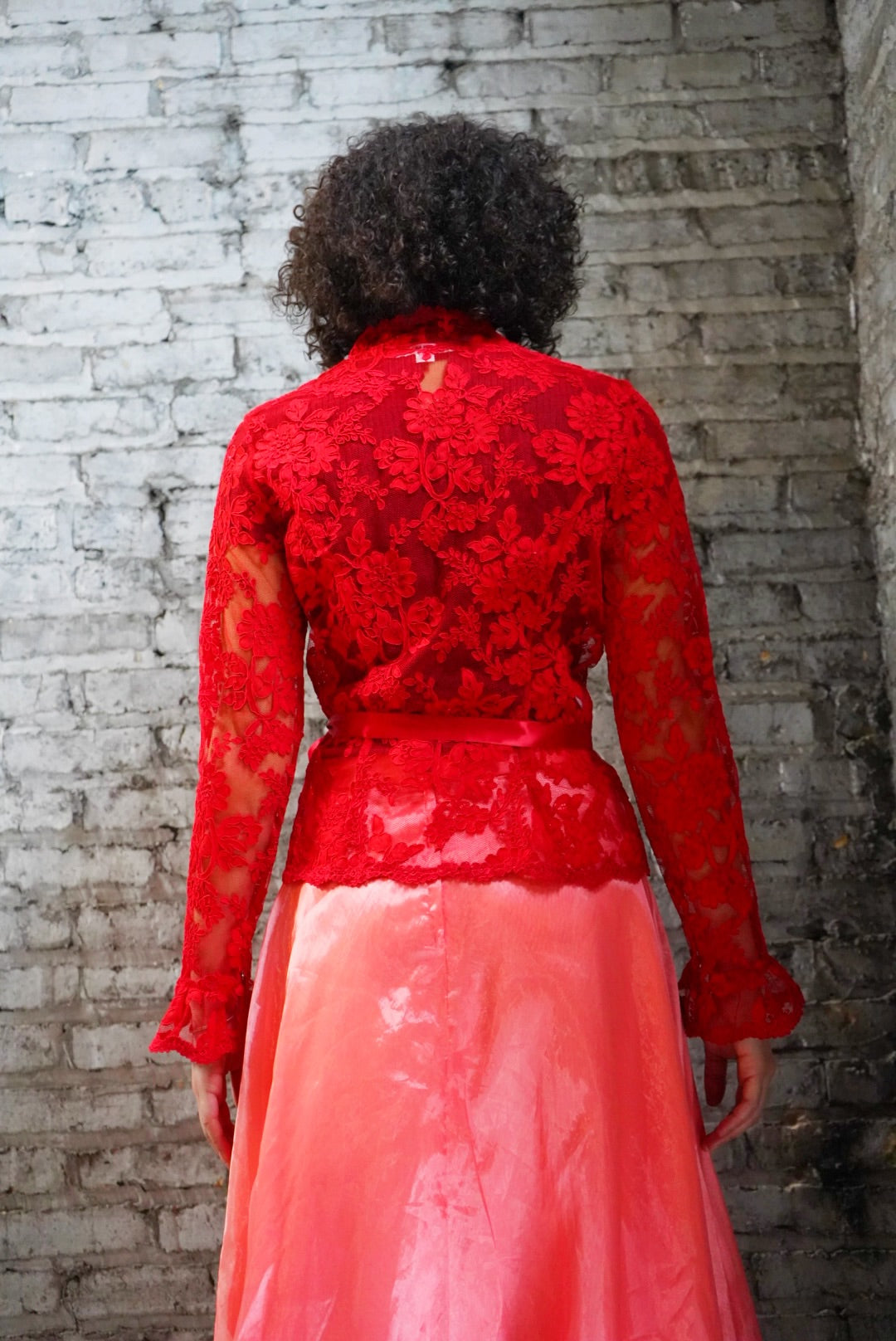 1990s Sherrie Bloom & Peter Noviello CHETTA B Lace Blouse