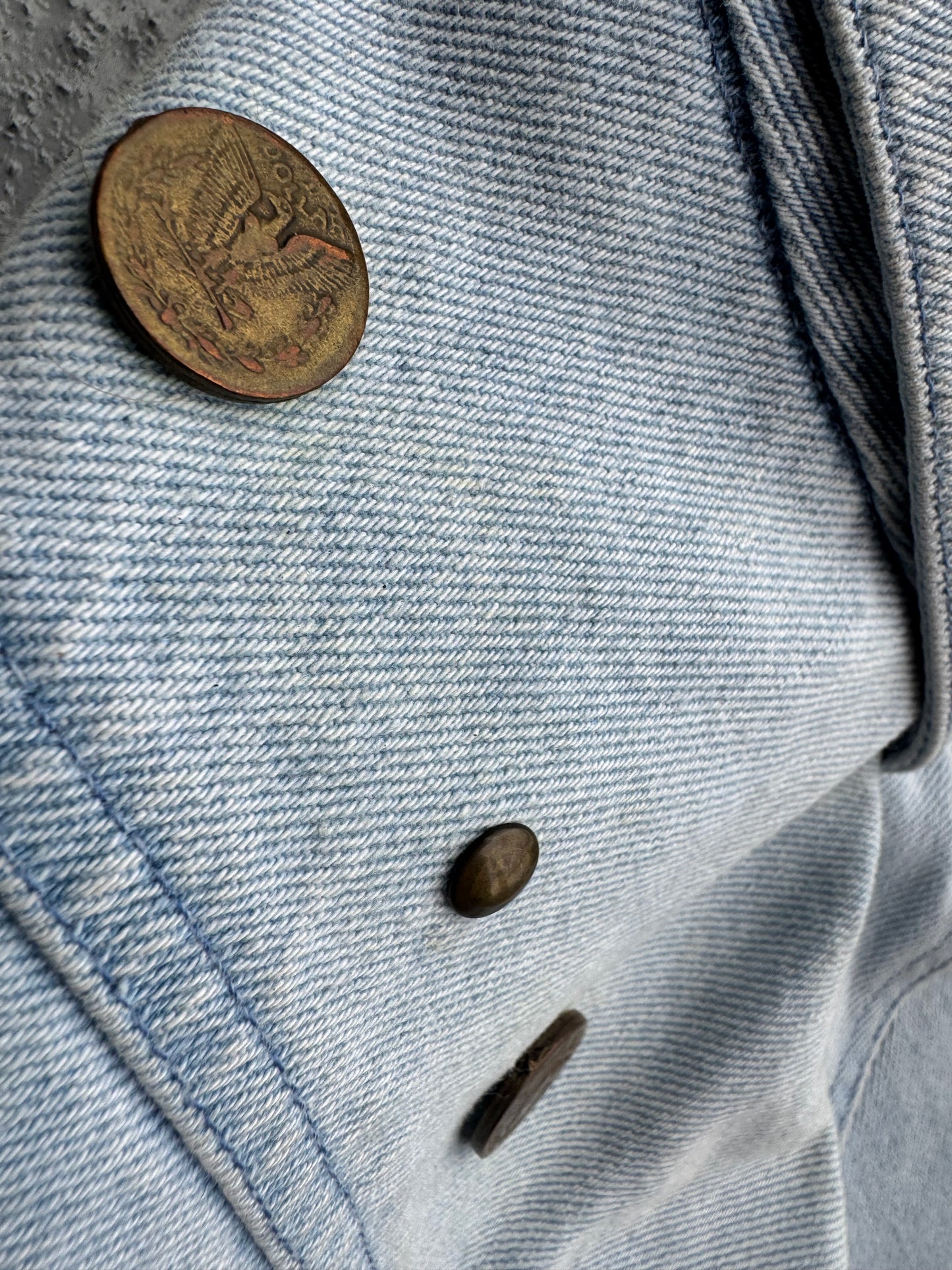 1980s Les Copains Denim Coin Jacket