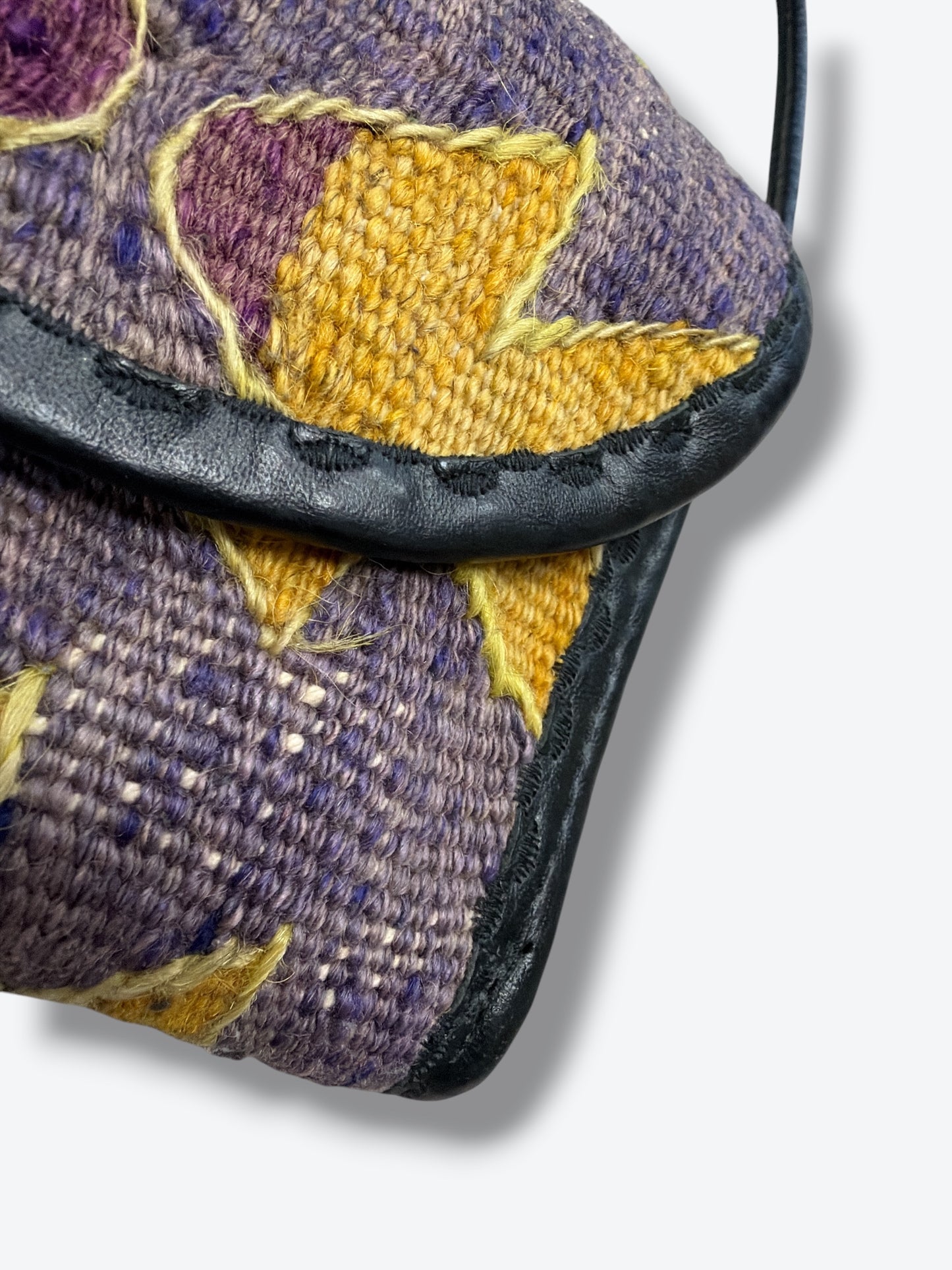 1990s Joan & David Tapestry Clutch/Shoulder Bag