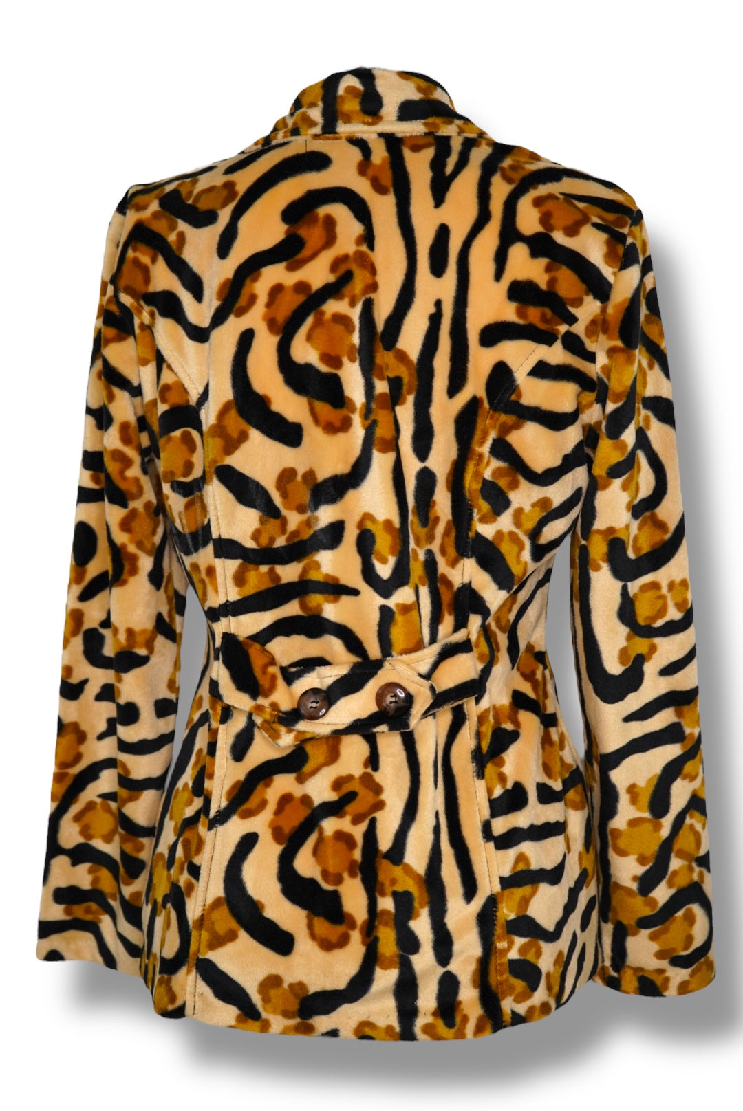 1980s LX USA Animal Print 3 Button Blazer