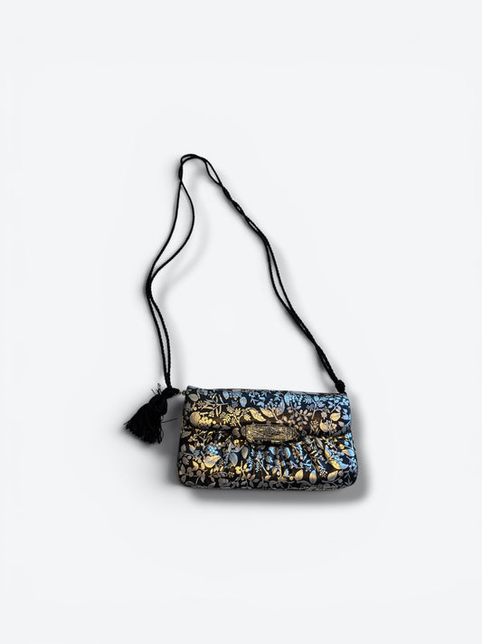 1970s Judith Leiber Sliver Foil Bag