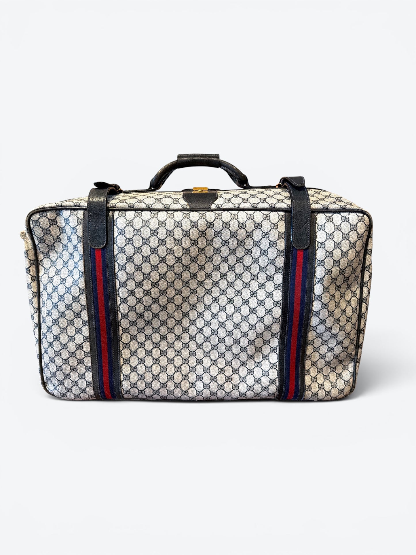 1970s Gucci GG Supreme Travel  Suitcase