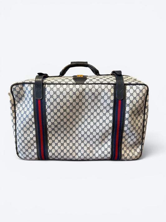 1970s Gucci GG Supreme Travel  Suitcase