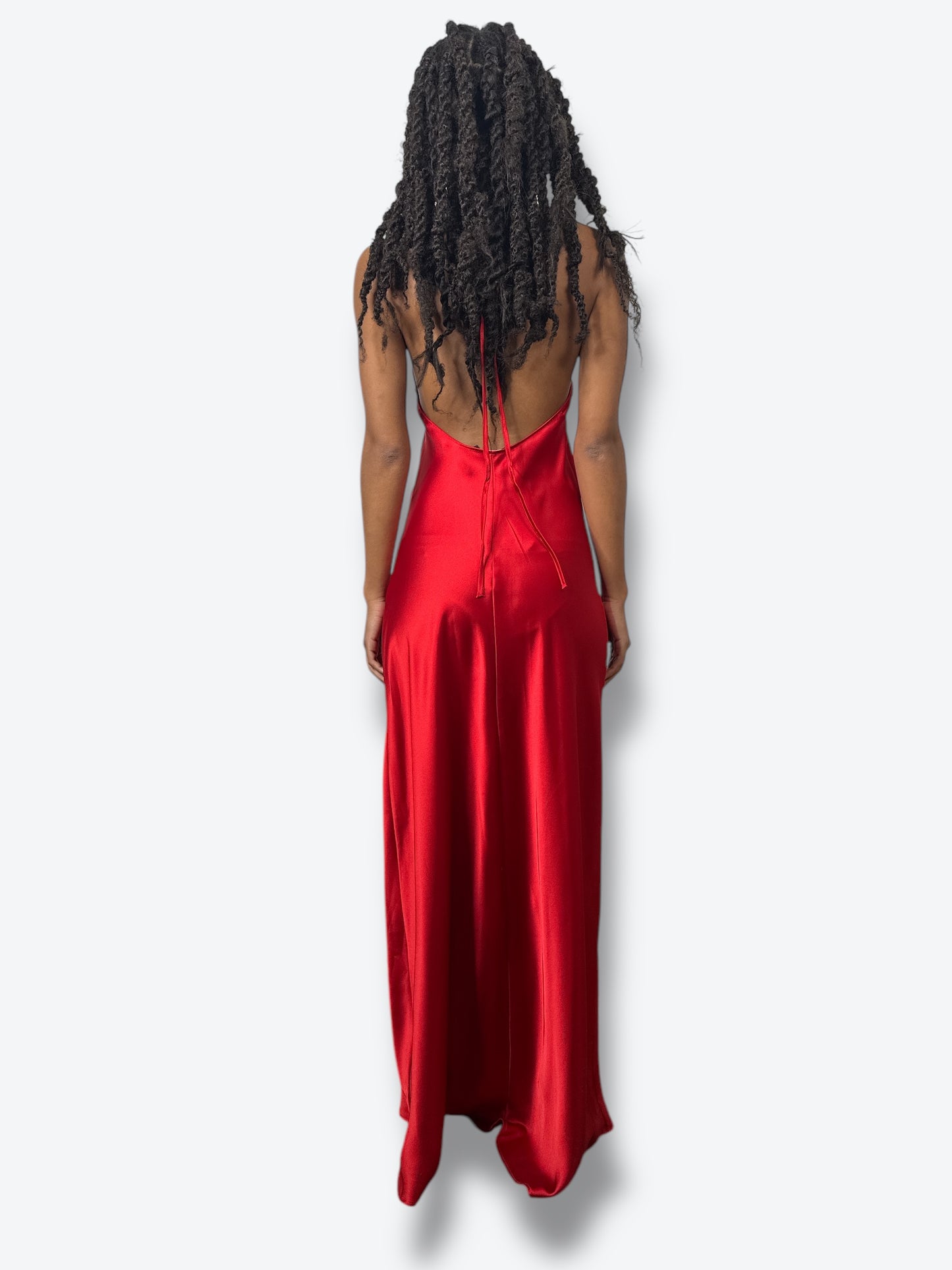 NWT Zara Cherry Red Halter Dress