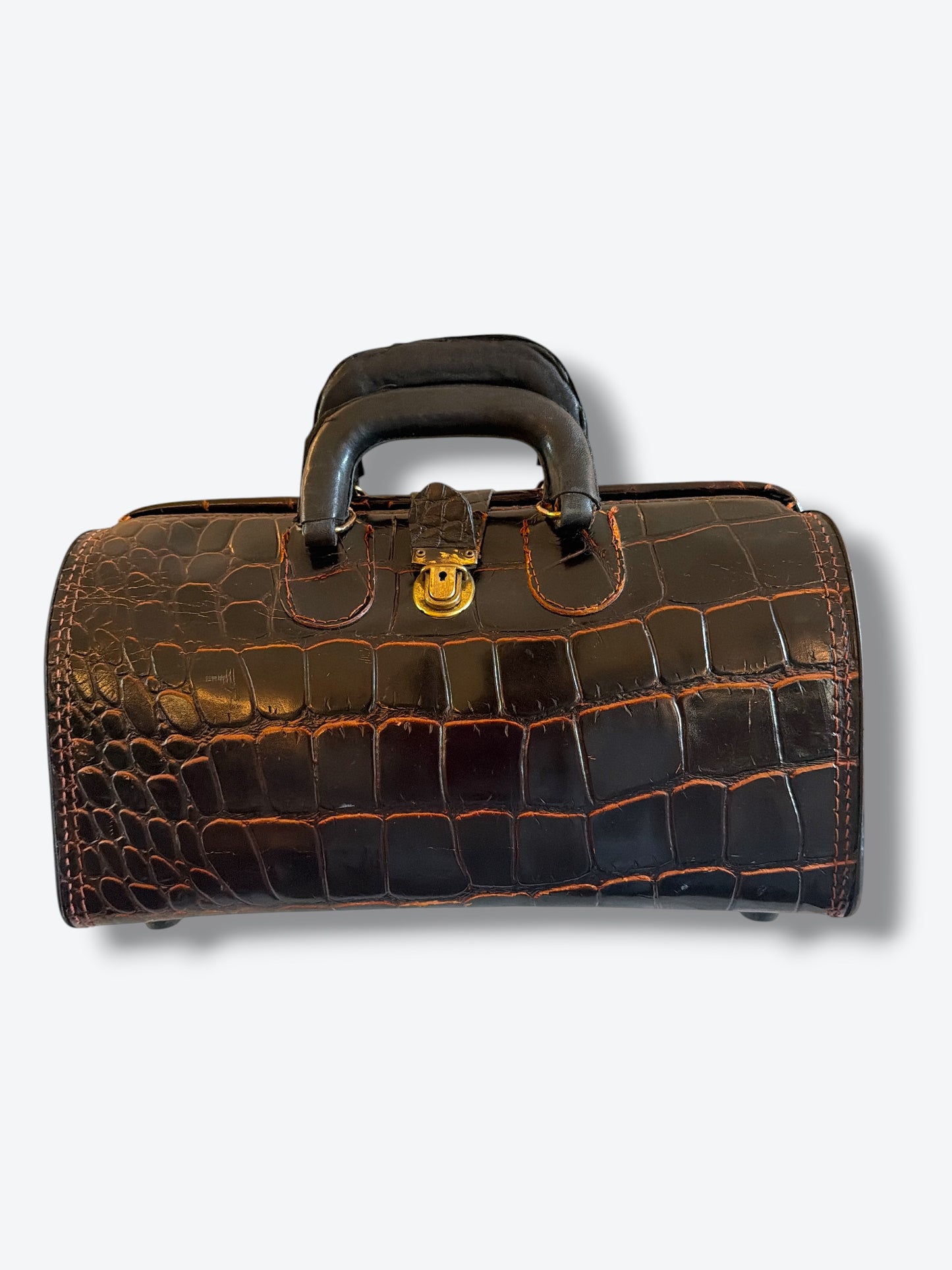 1950s Croc Embossed Doctors Bag (Unisex - As Is)