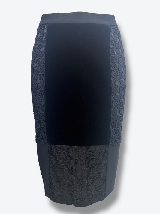 #2. Y2K Moschino CheapAndChic Mixed Media Pencil Skirt