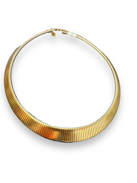 1980s Herringbone Gold Vintage Necklace