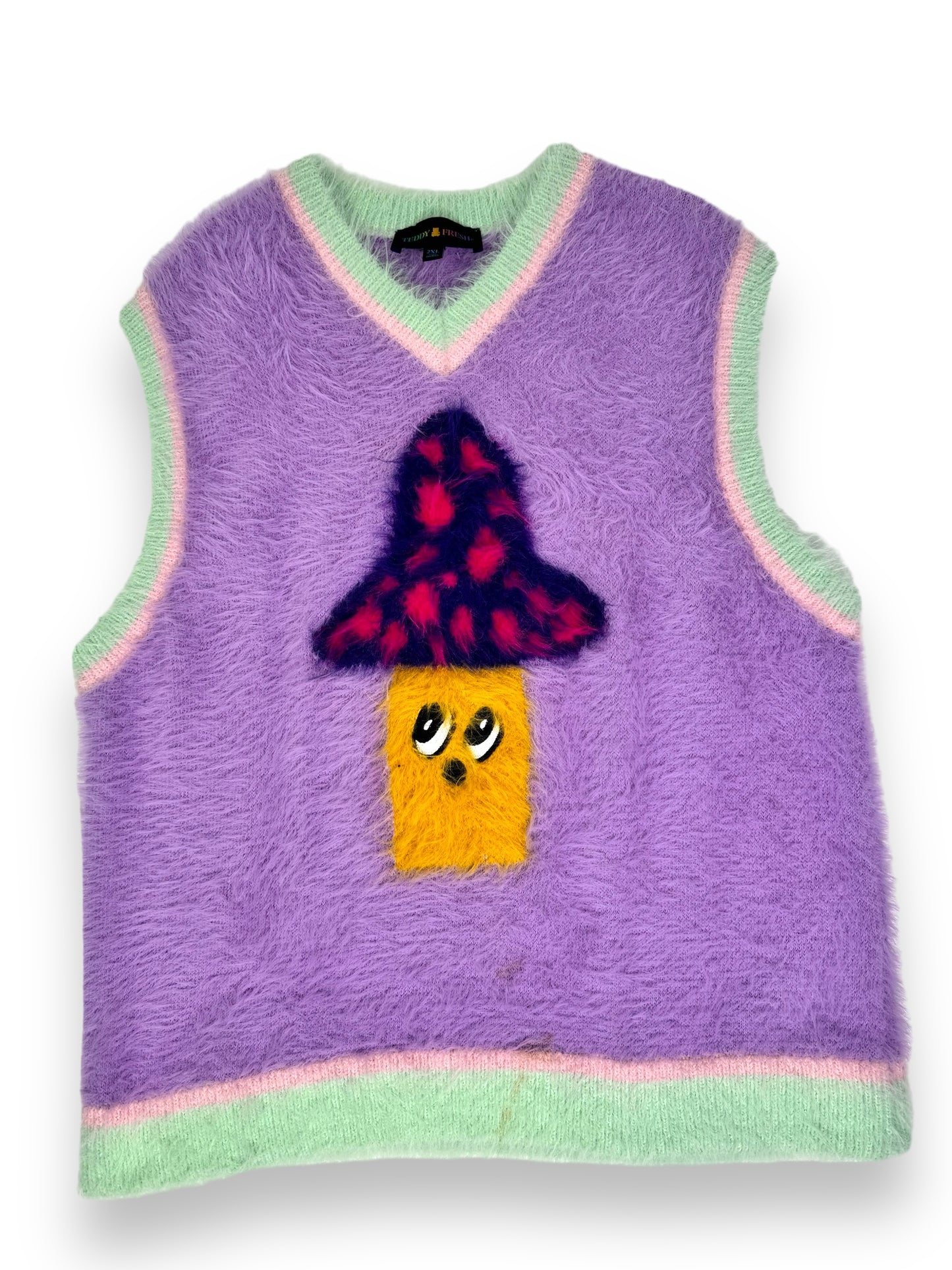 Trend: Teddy Fresh Furry Varsity Top