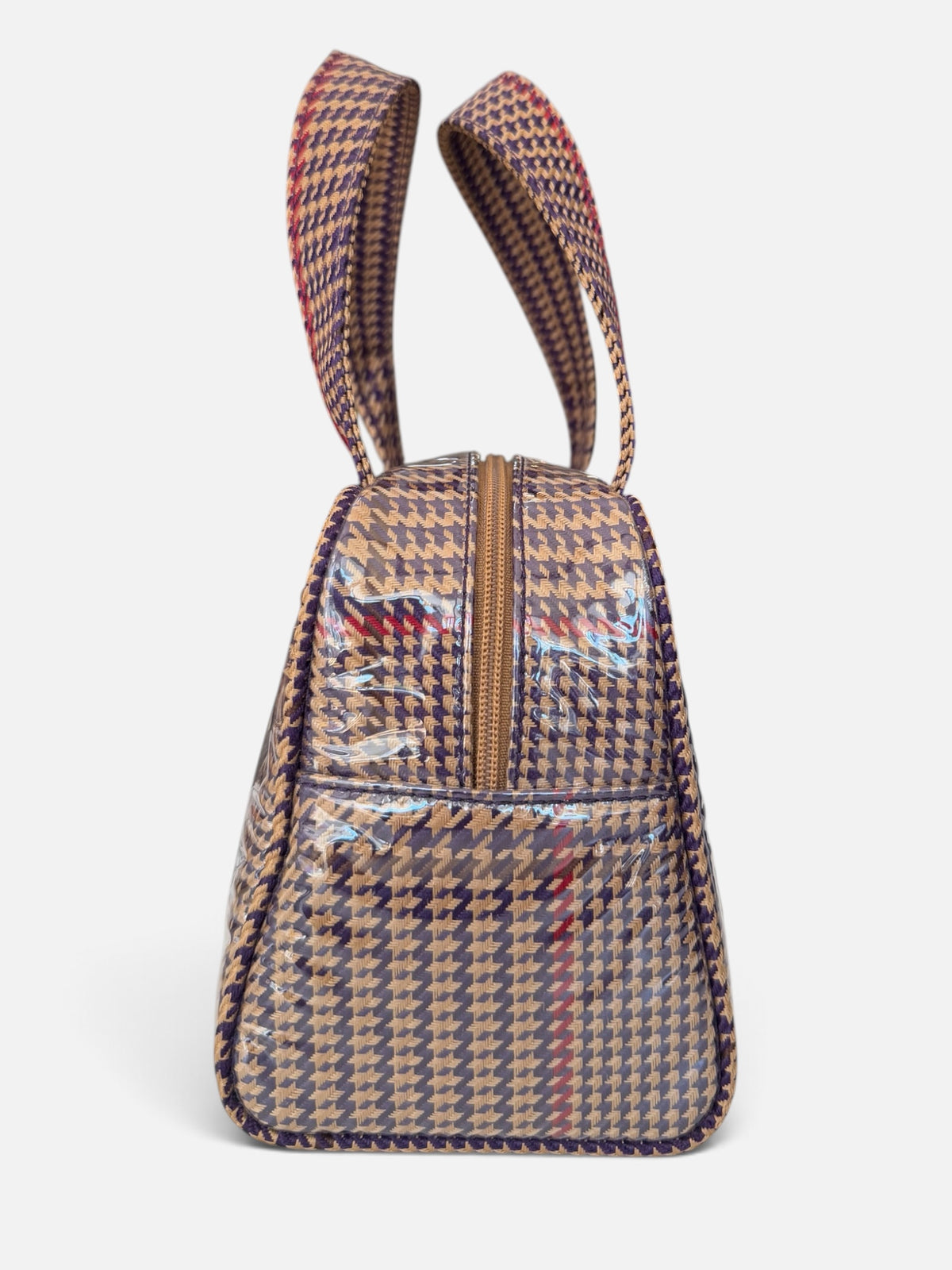 Vintage Ralph Lauren Houndstooth PVC Tote Bag
