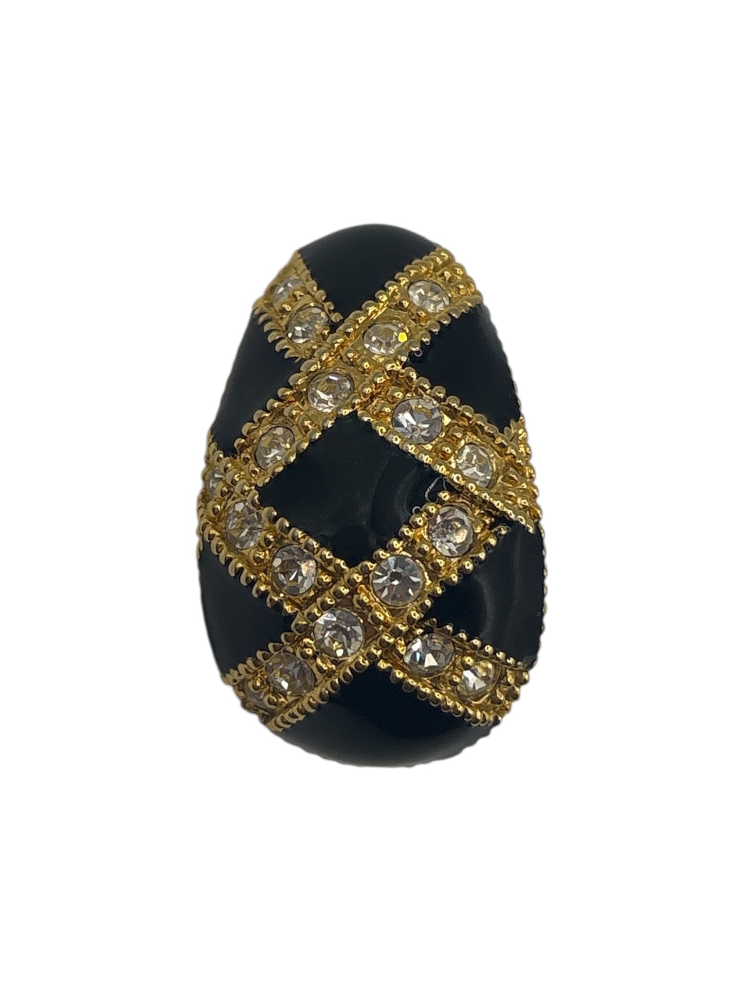 1980s Enamel Glamour Earrings (Clip)