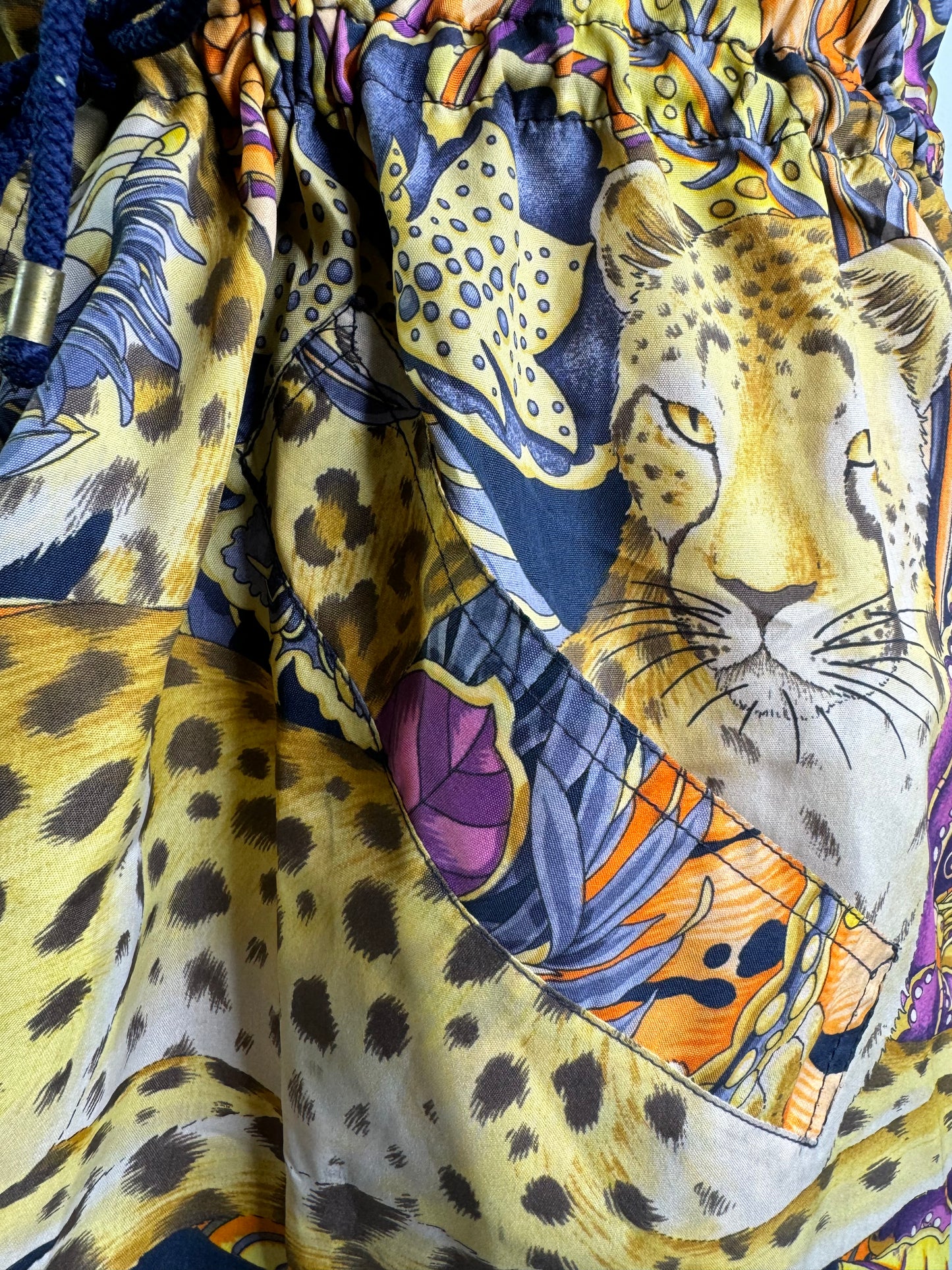 Vintage Salvatore Ferragamo Leopard Print Rain Jacket