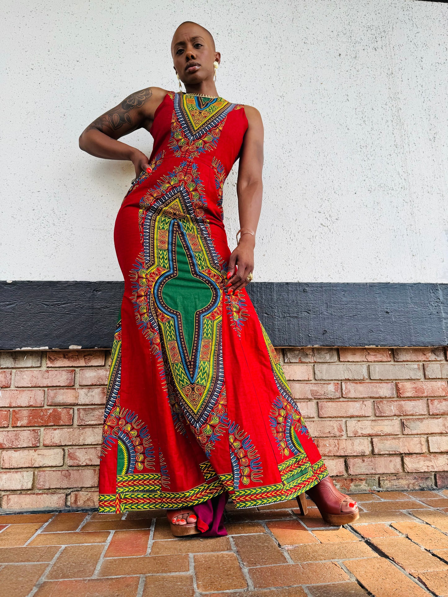 Vintage African Handmade Dress