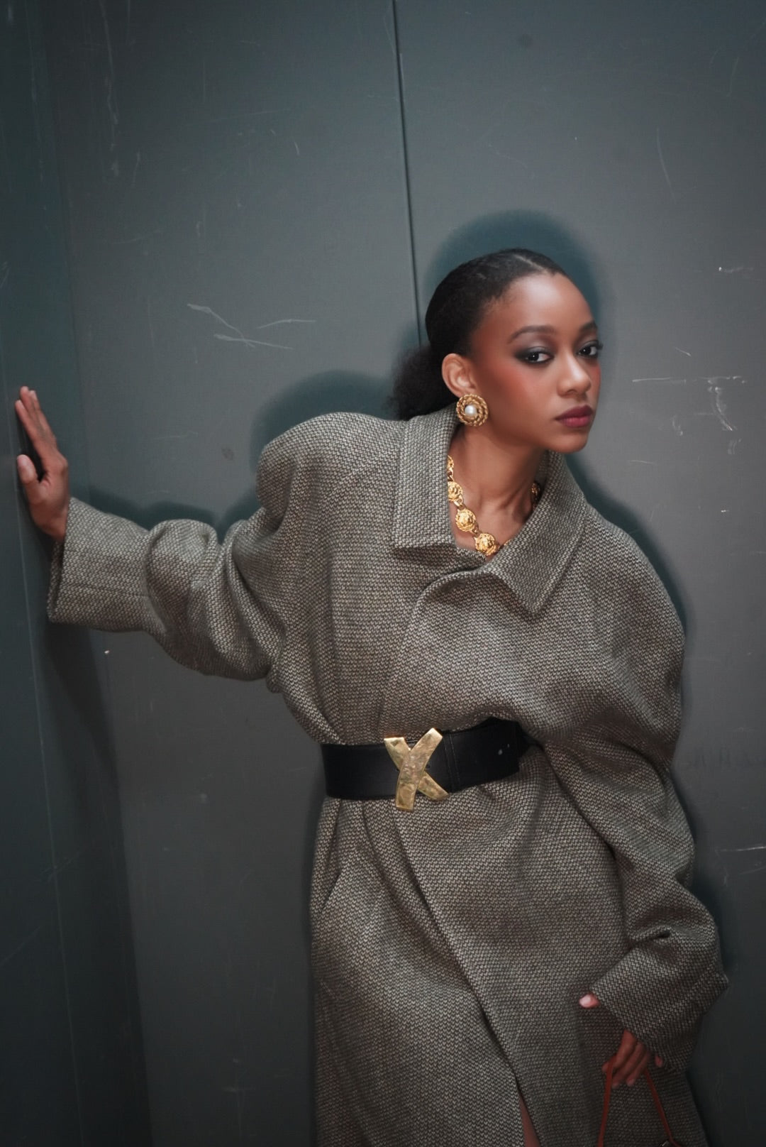 Y2K Paloma Picasso Black + Gold Belt (Signed)