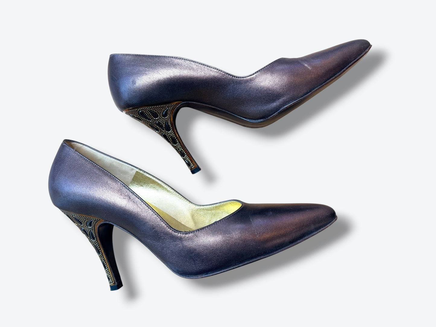 1980s Bruno Magli Coco Ornament Heel