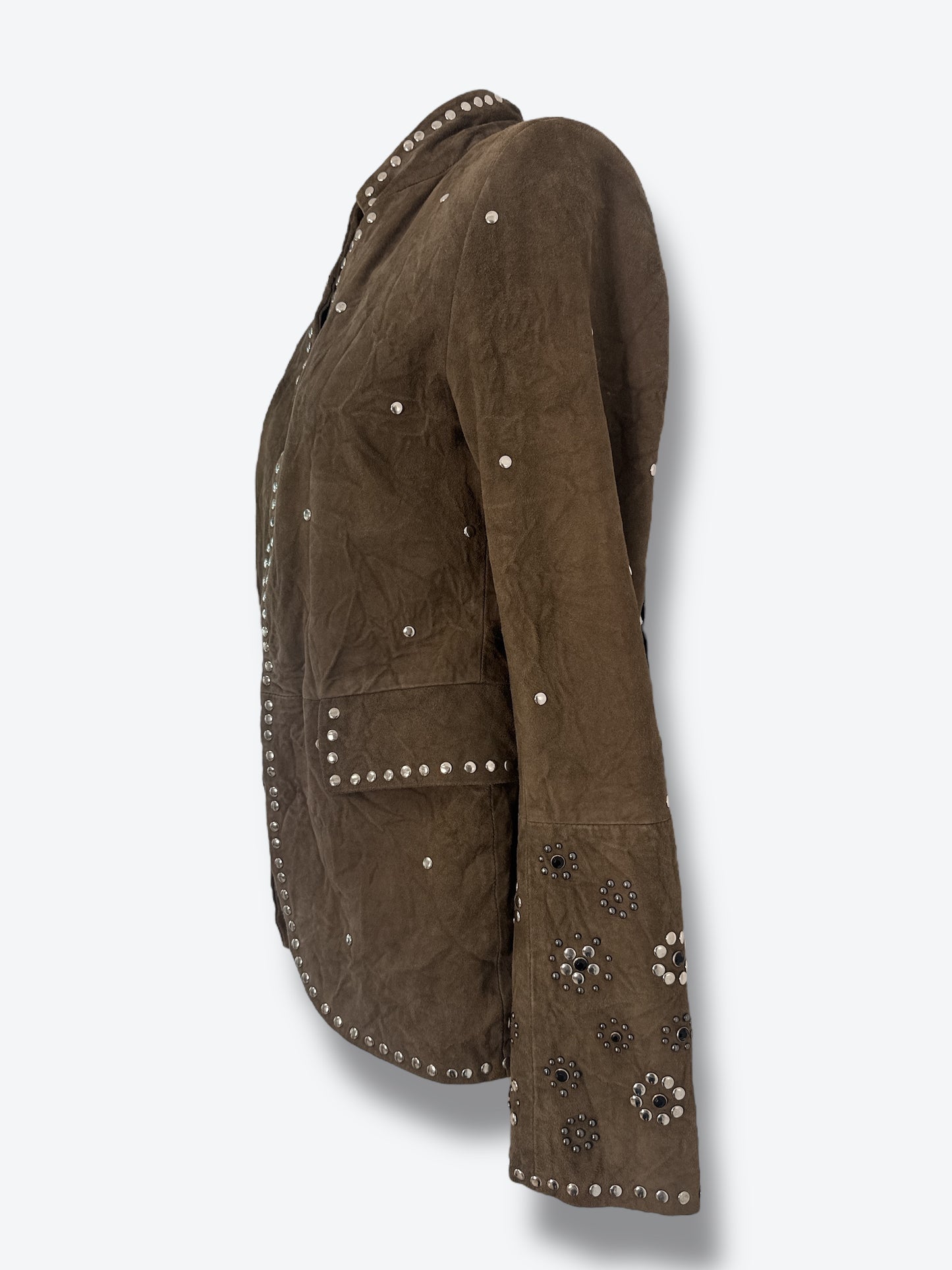 2022 Zadig & Voltaire Défilè Gray Studded Jacket