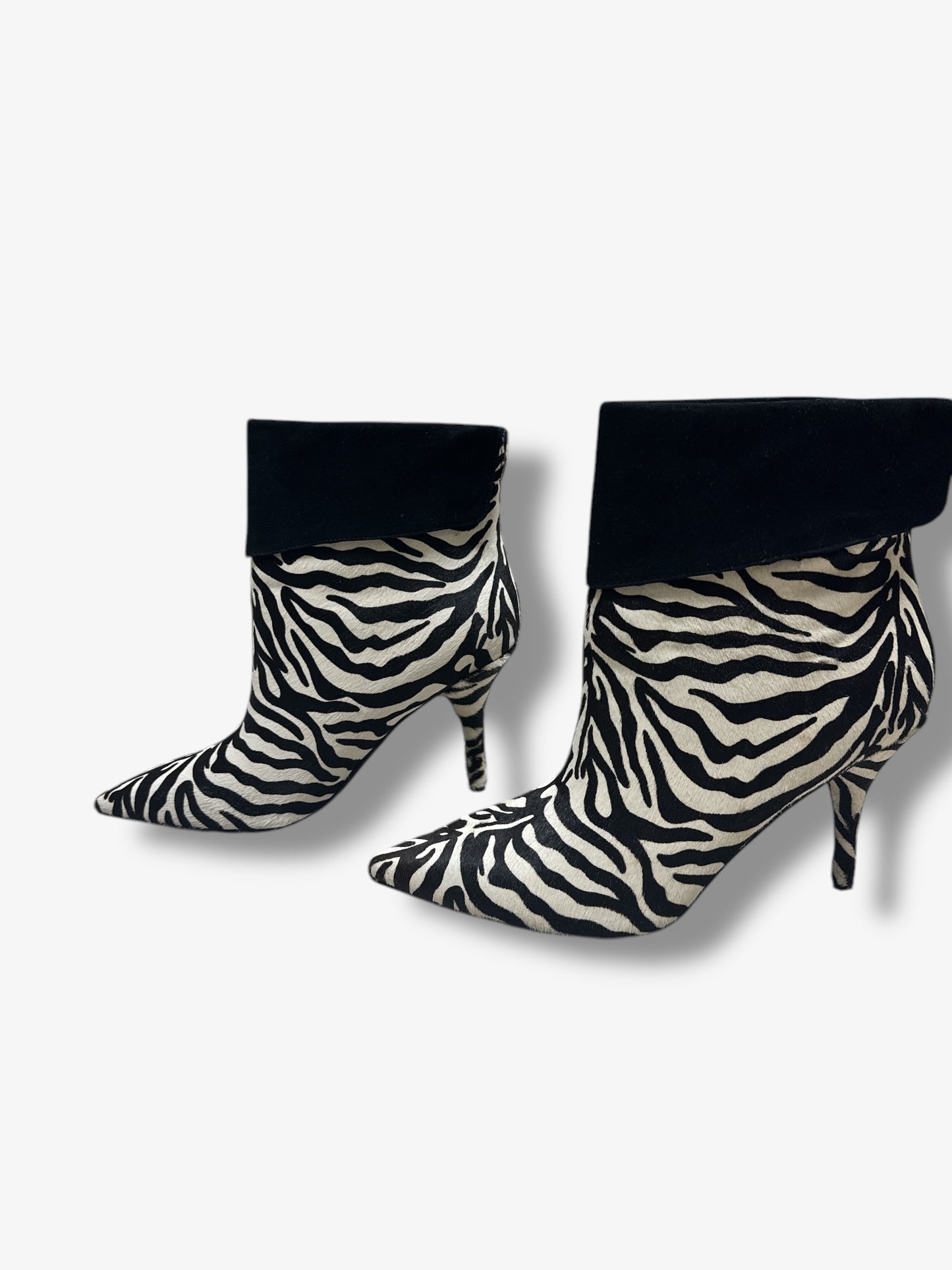 Trend: Zebra Black and White Marc Fisher Pony Hair Booties