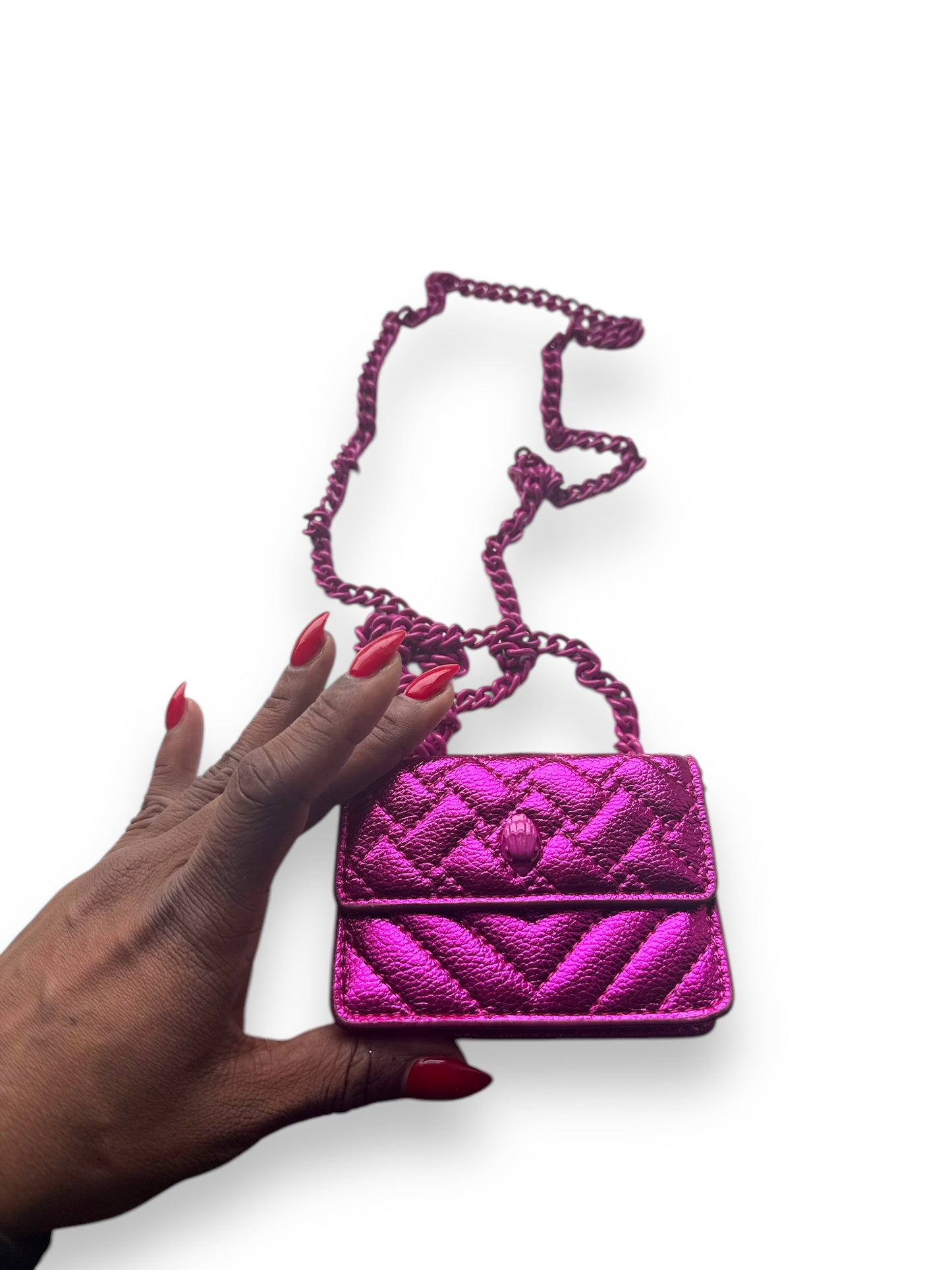 Trend: Kurt Geiger (London) Quilted Wallet on a Chain