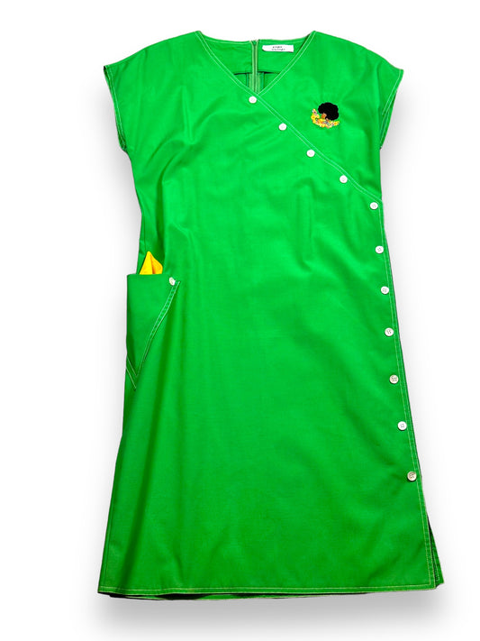 Upcycled Kameo Green Shift Dress