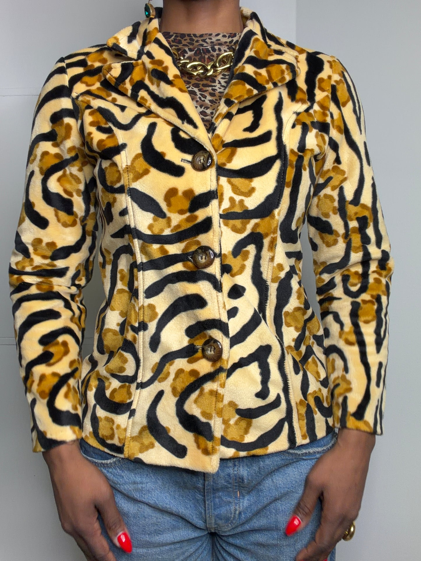 1990s “Lux” Tiger Blazer