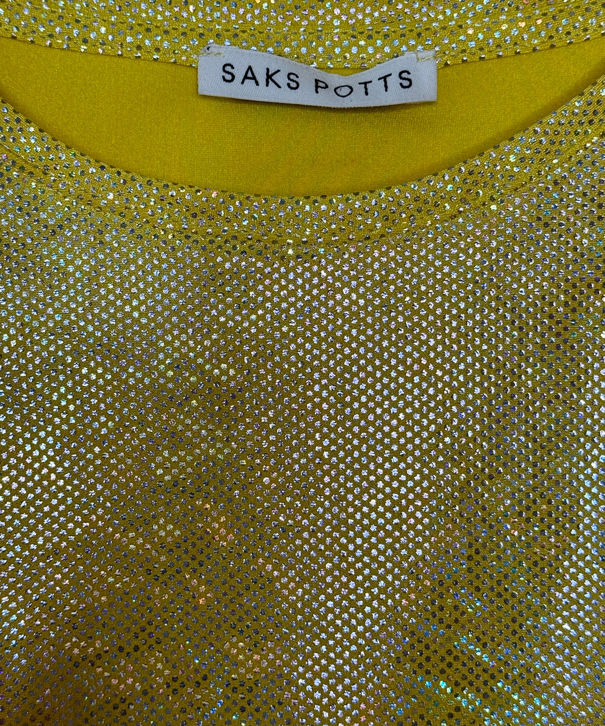 Trend:  Saks Potts Holographic Mesh Top (Copenhagen)