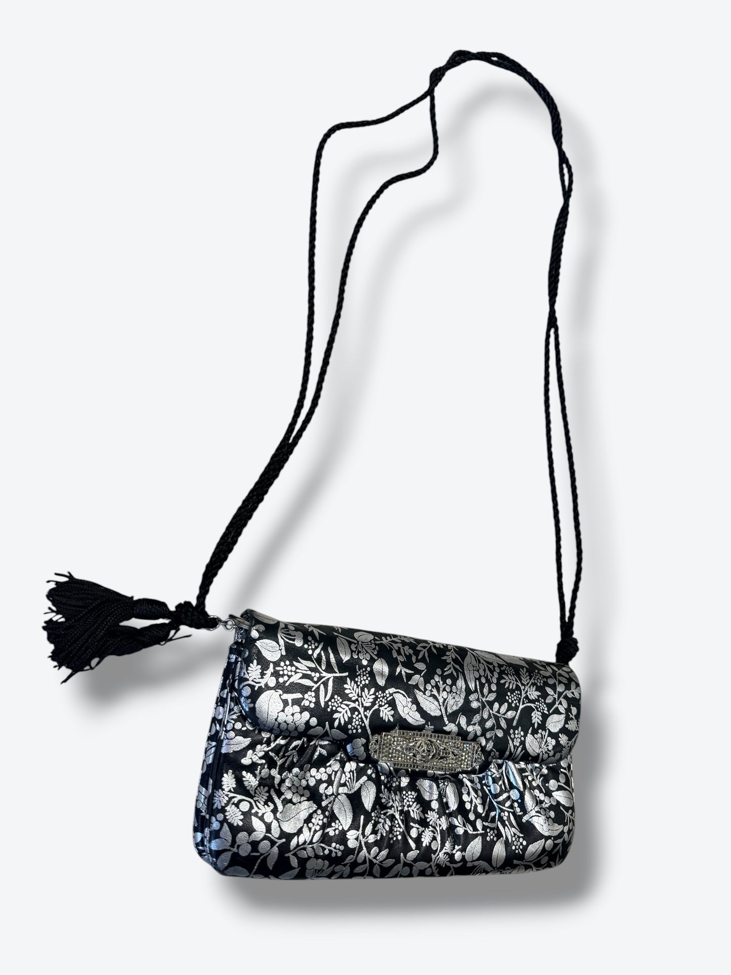 1970s Judith Leiber Sliver Foil Bag