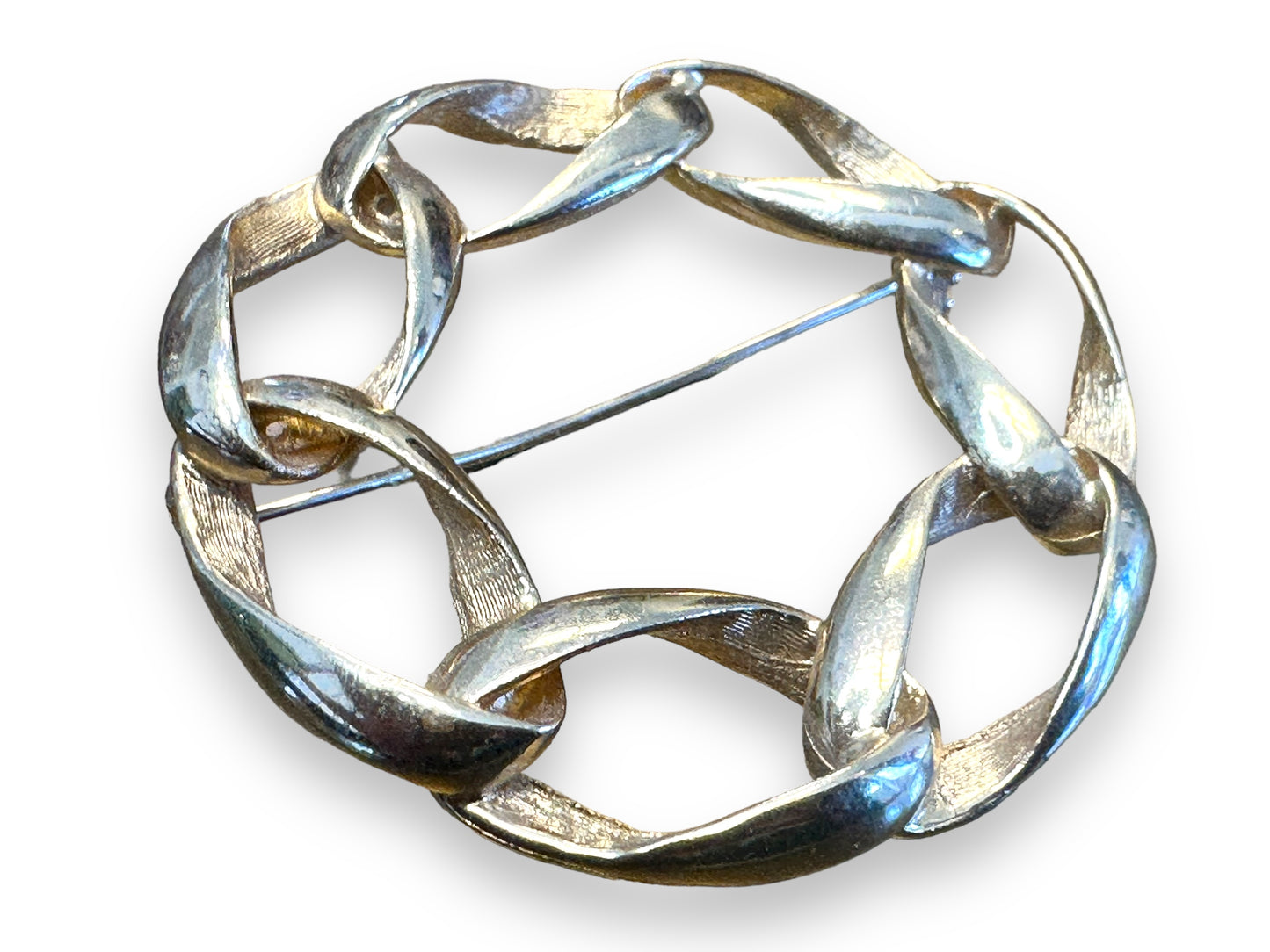 1980s Chain Link Brooch (Unsigned)