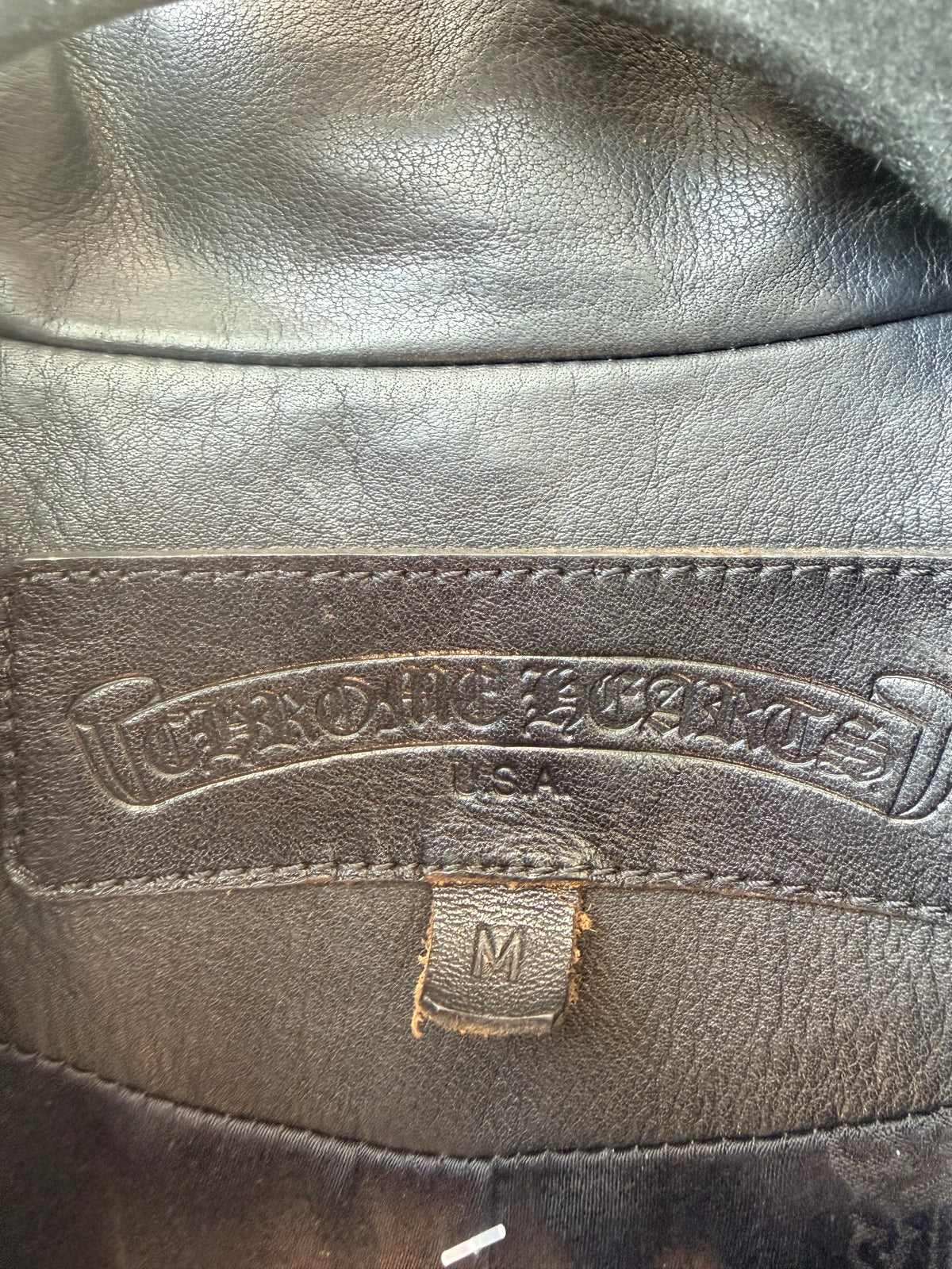 1990s/Y2K Chrome Hearts Leather Trench