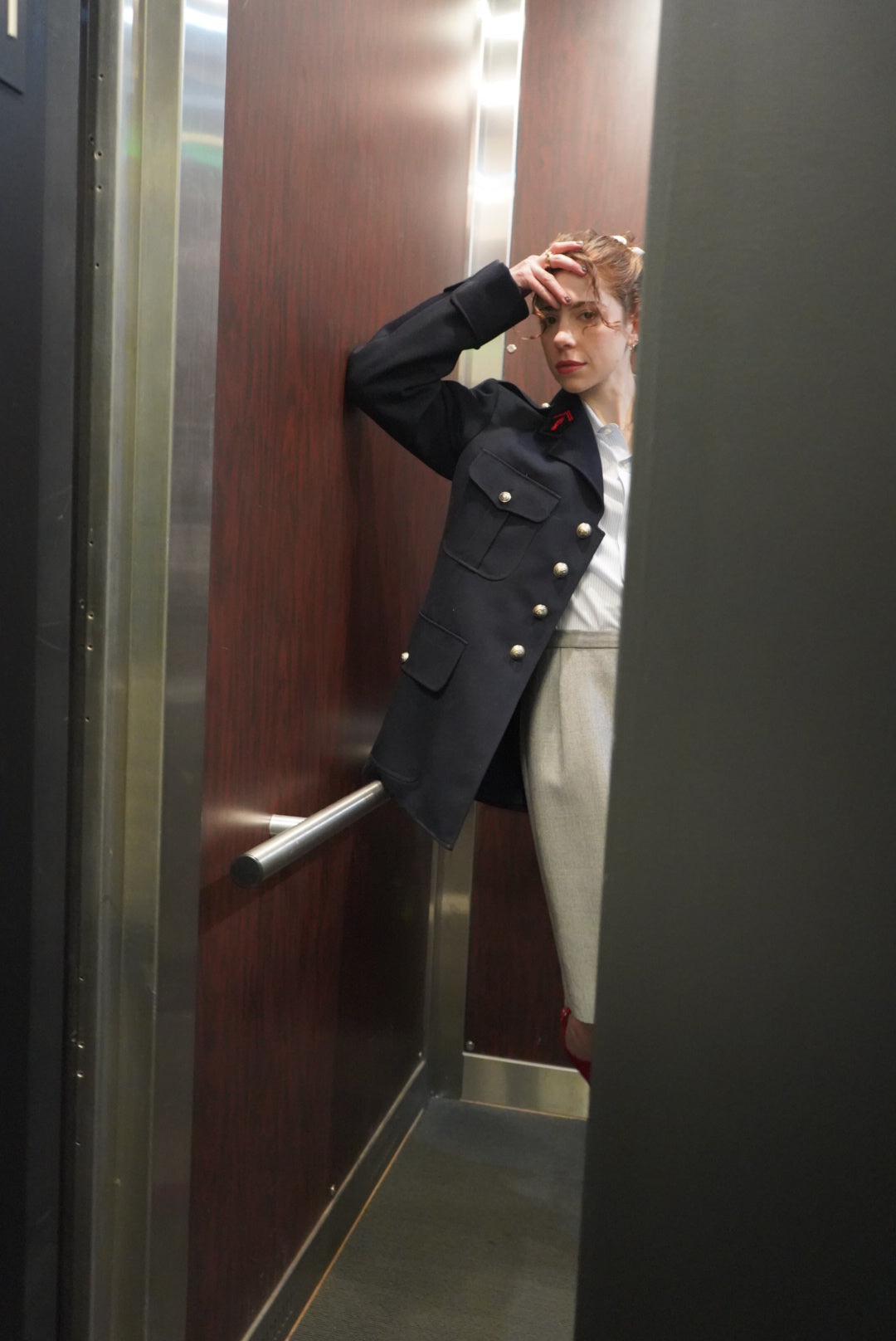 Vintage Belle Jardinère Parisian Military Jacket