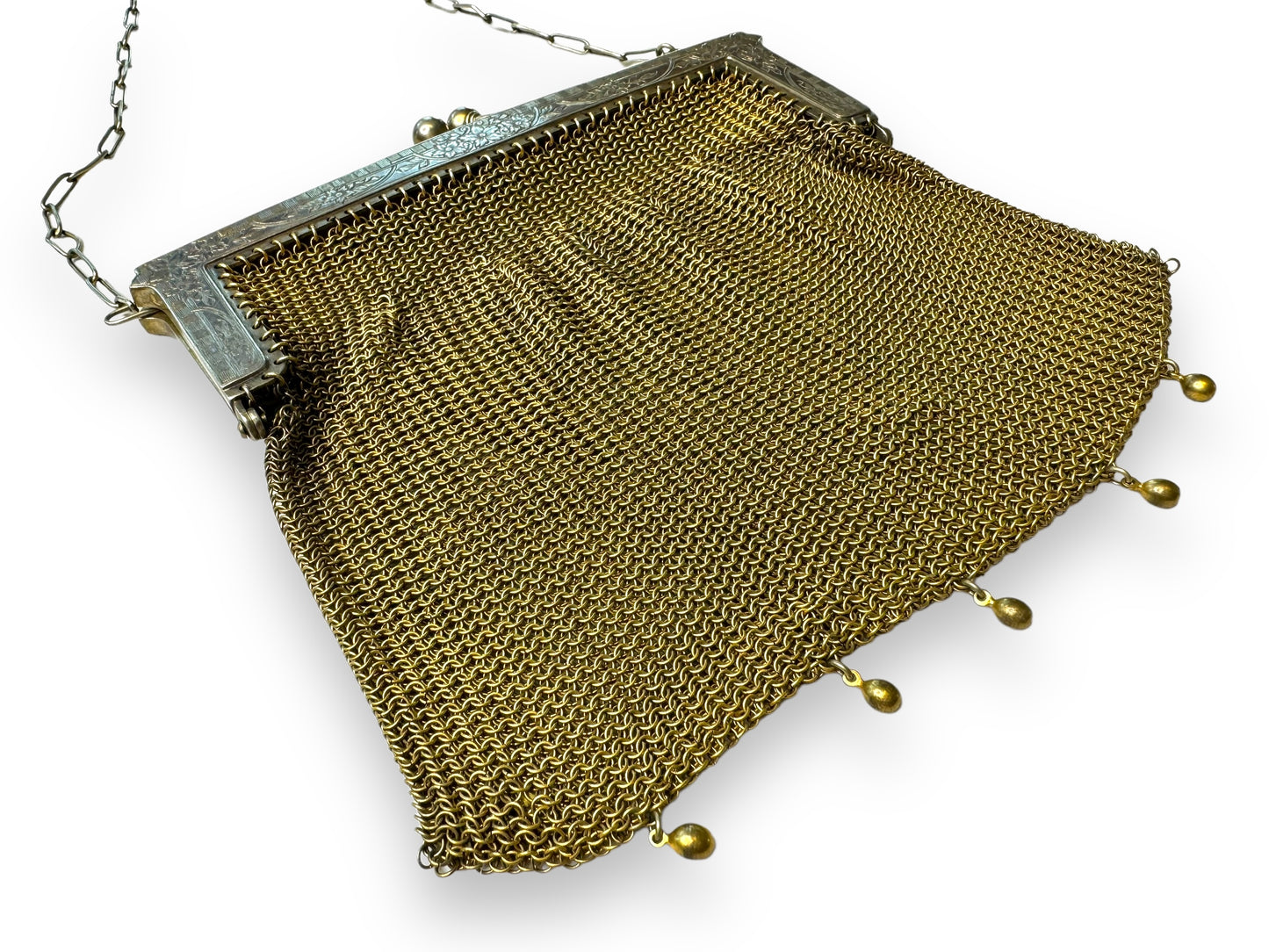 1940s Copper Kiss Lock Frame Bag