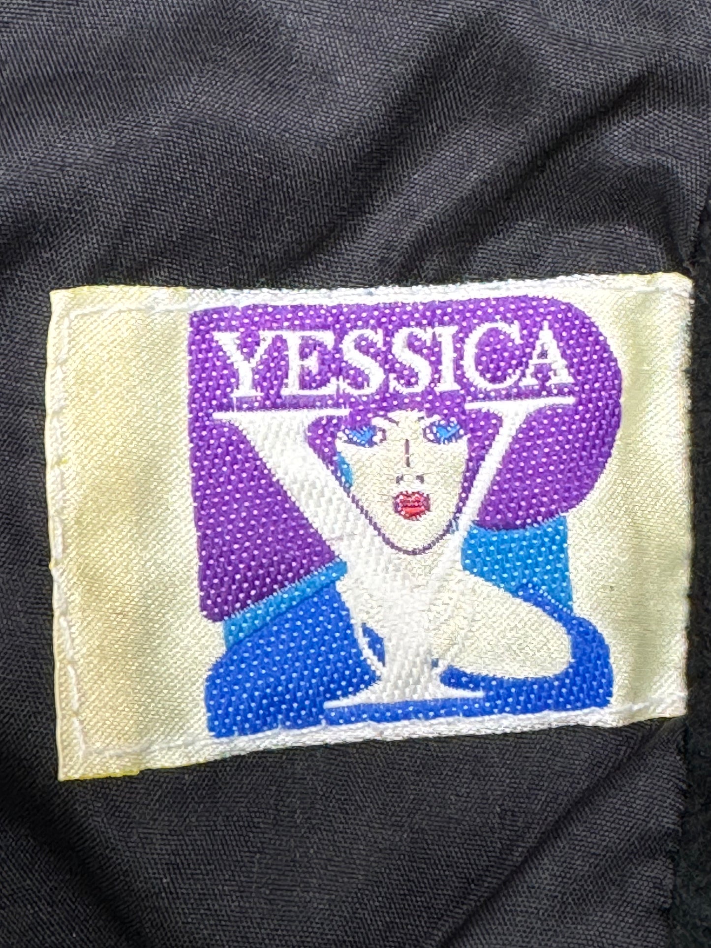 1980s Yessica Suede and Floral Crop Jacket