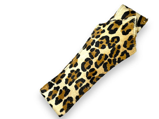 Vintage Cheetah Calf Hair Velcro Belt