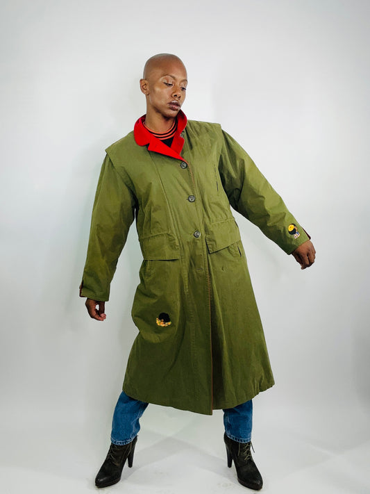 Kameo Green Trench