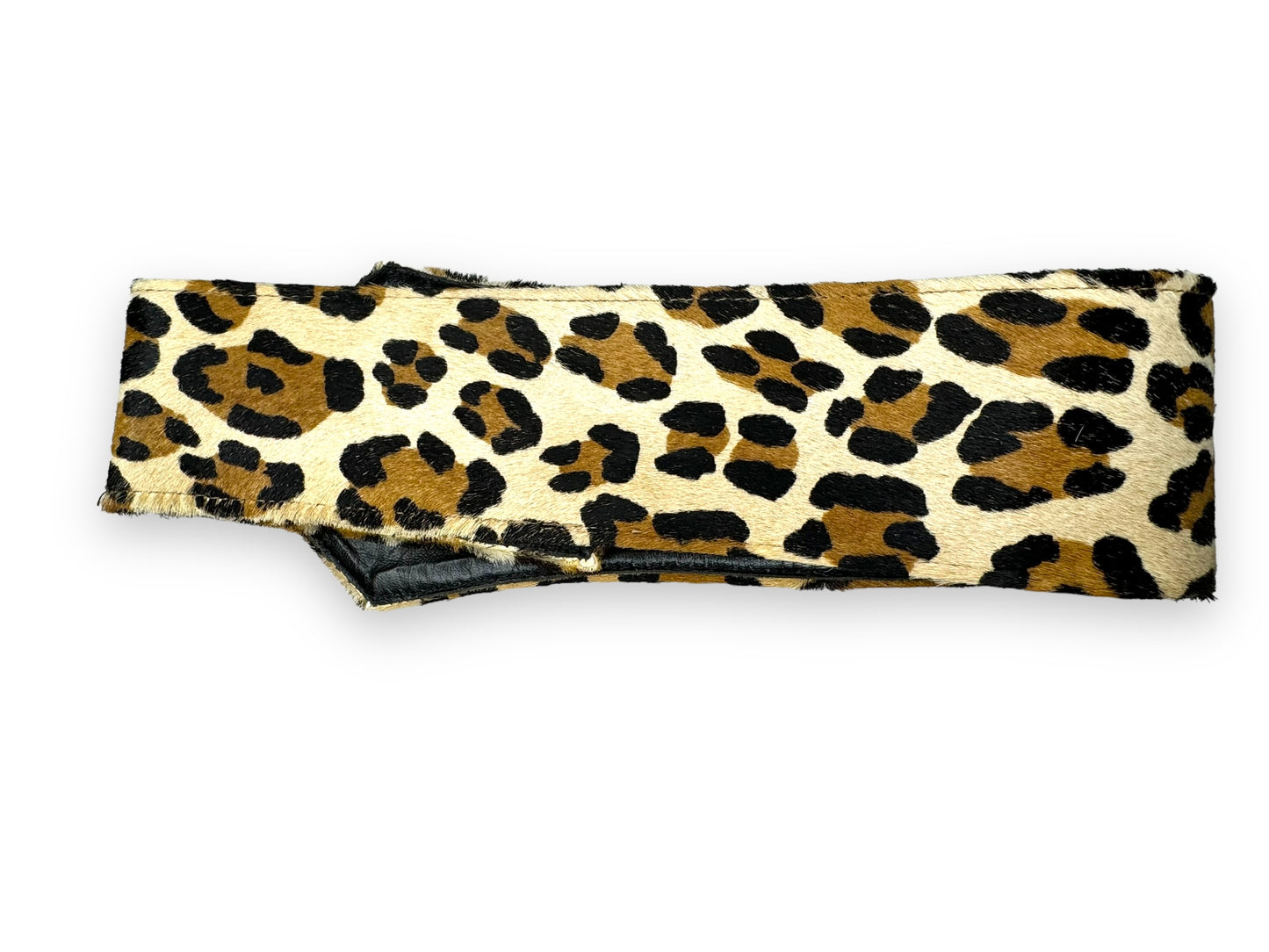 Vintage Cheetah Calf Hair Velcro Belt