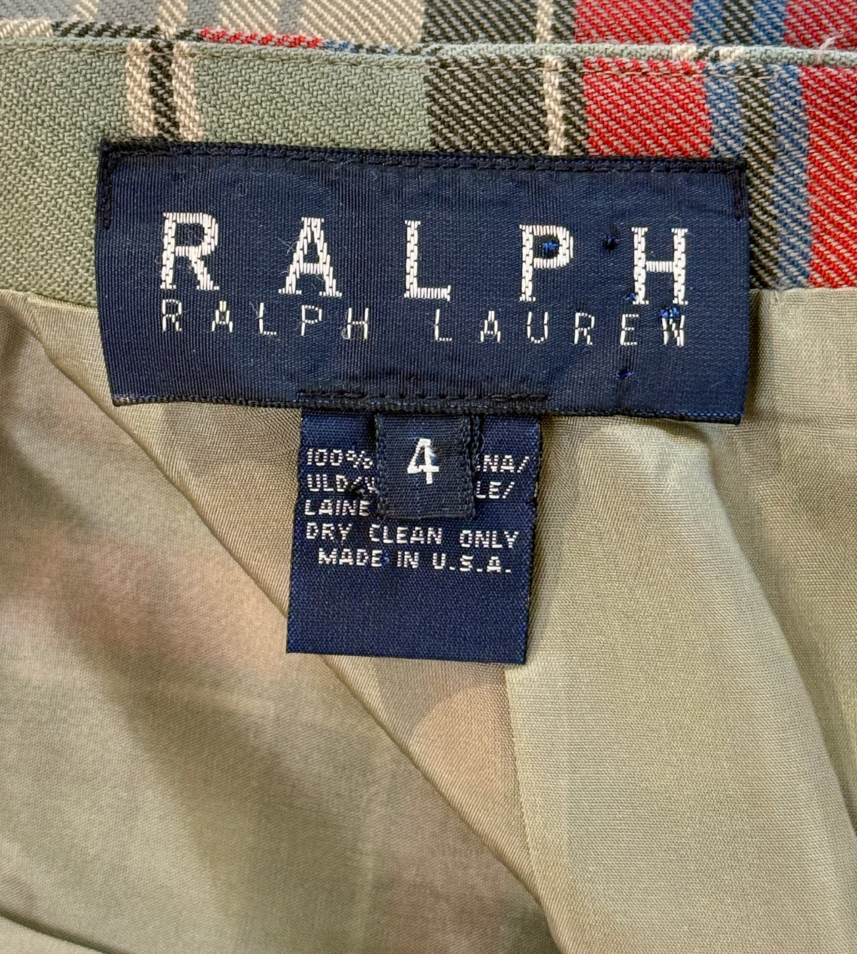 1990s Ralph Lauren Plaid Shorts