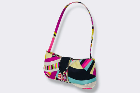 #80C. Vintage Emilio Pucci Graphic Handbag