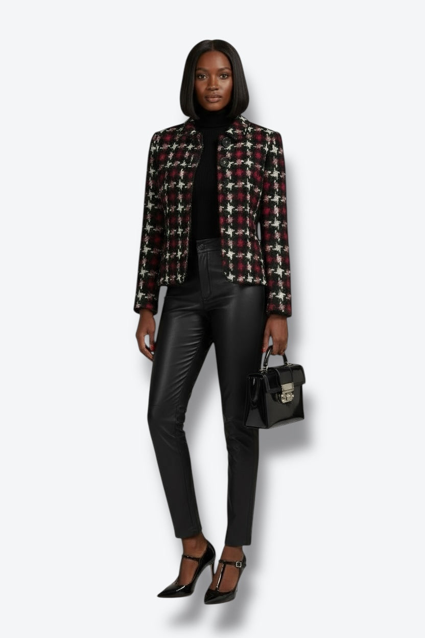 1990s Platine Paris Houndstooth Blazer