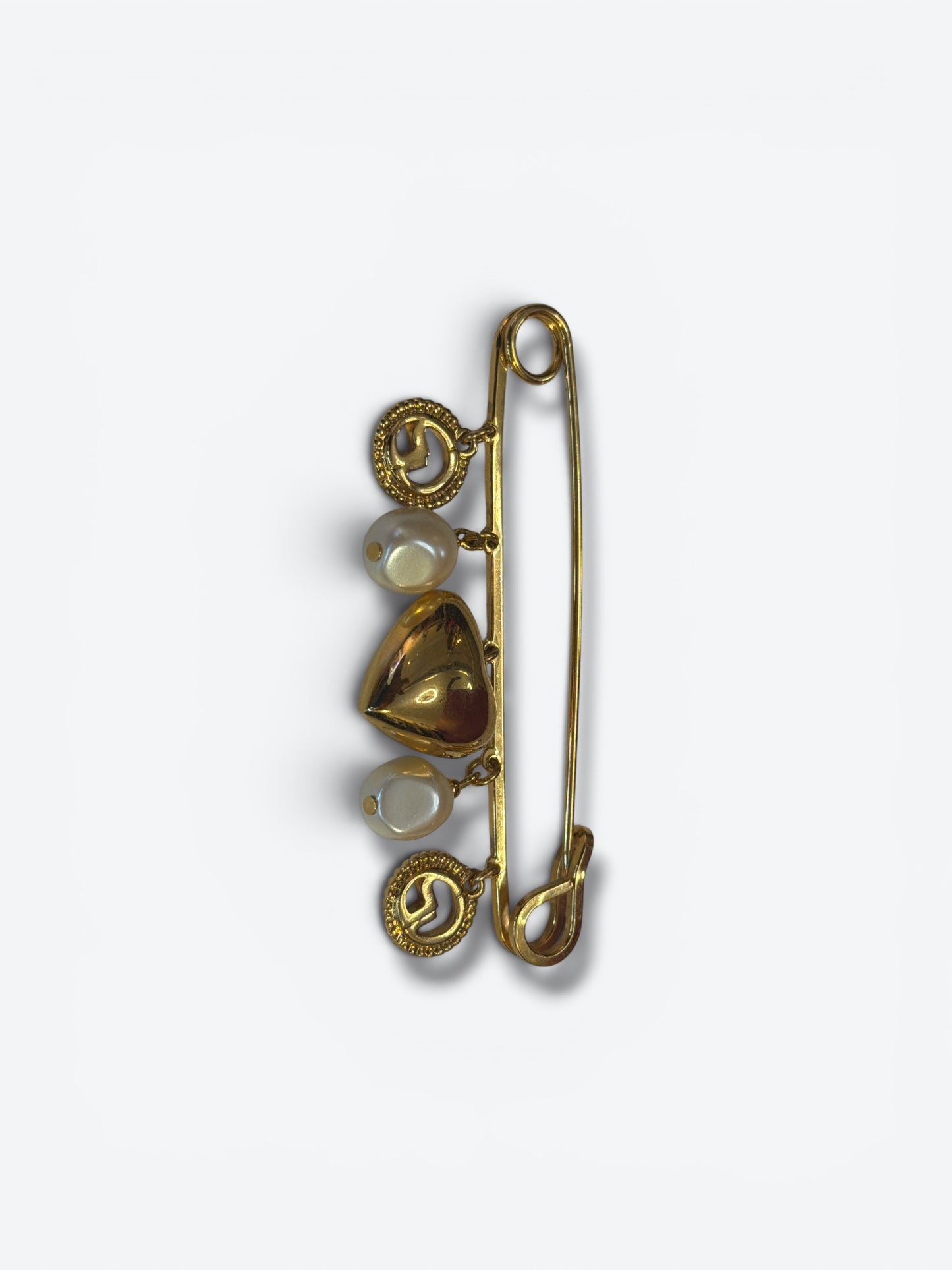 1990s St John 2.5” Charm Brooch