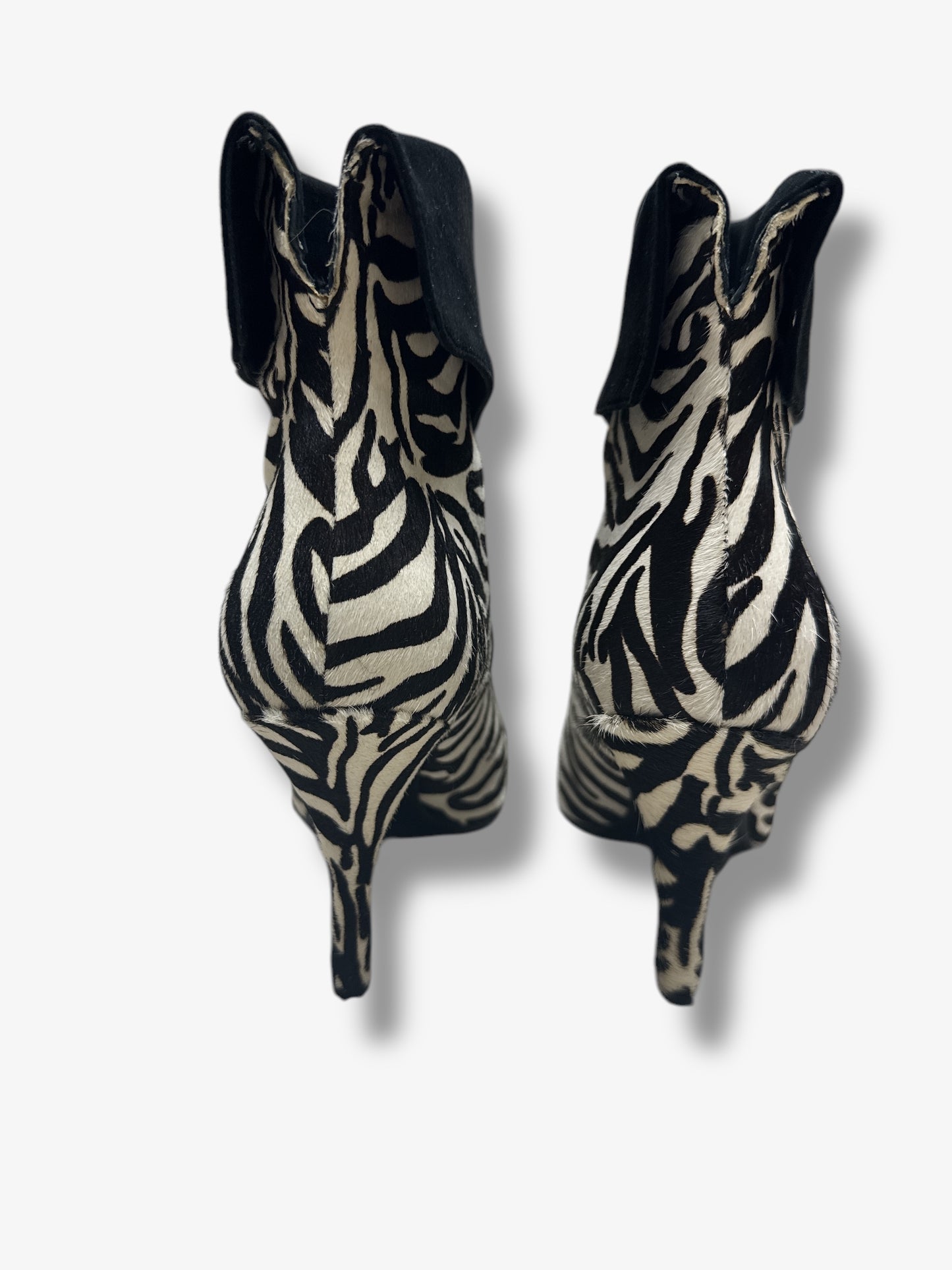 Trend: Zebra Black and White Marc Fisher Pony Hair Booties