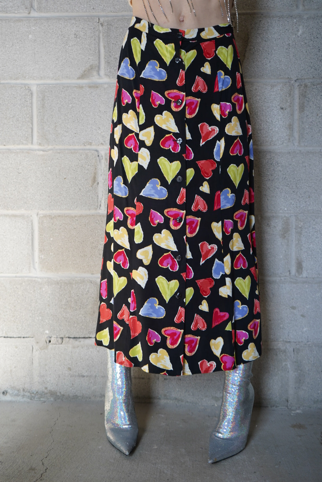 Y2K Coldwater Creek Heart skirt