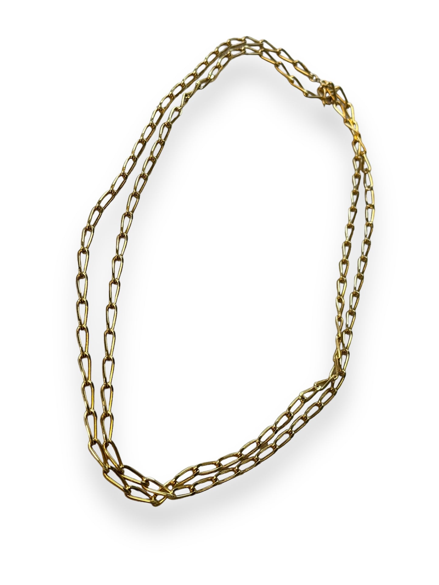 Vintage Monet 27” Gold Interlocking Chain