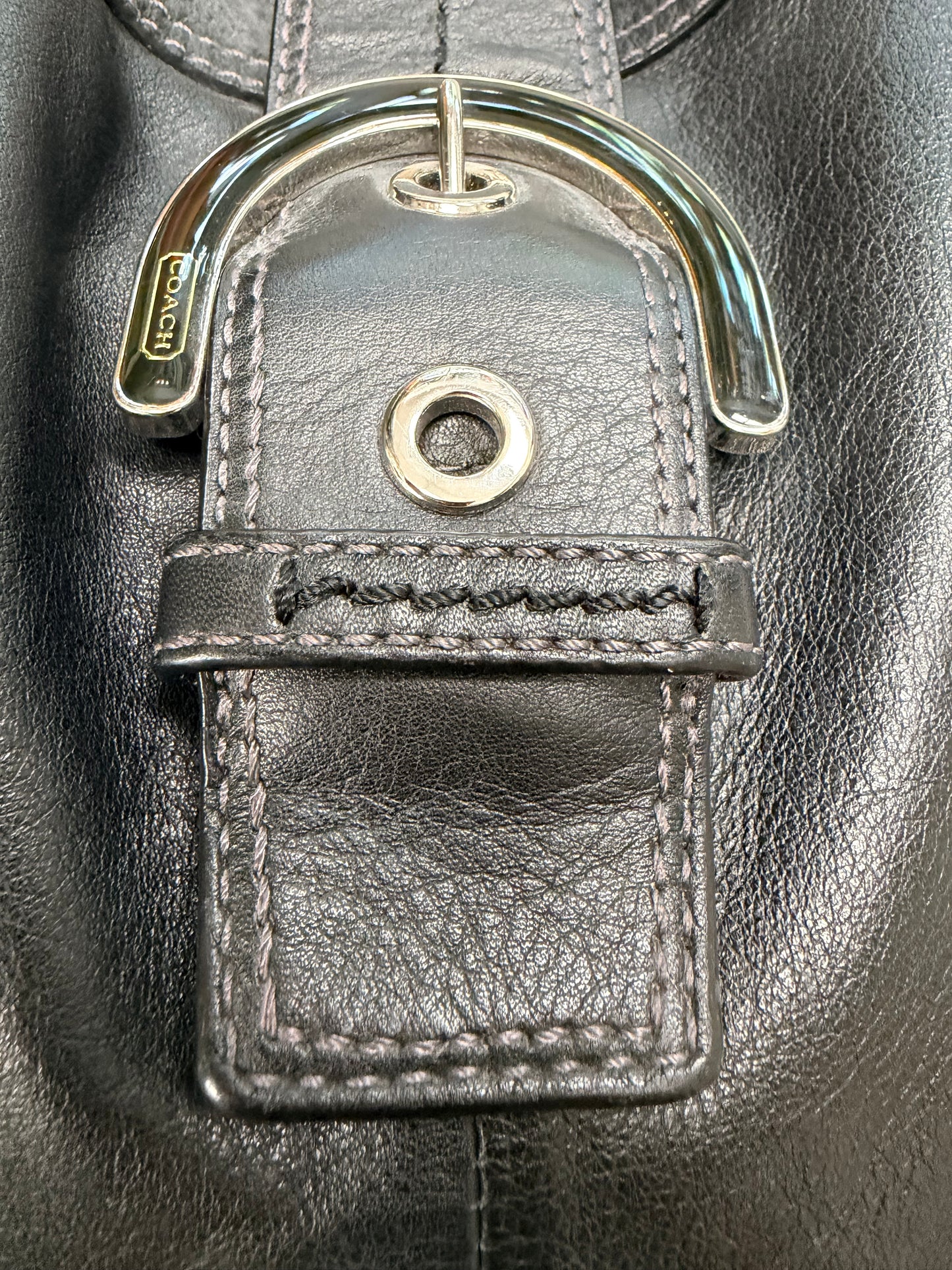 Y2K Coach Hampton Soho Leather Hobo Bag (D1193F17092)